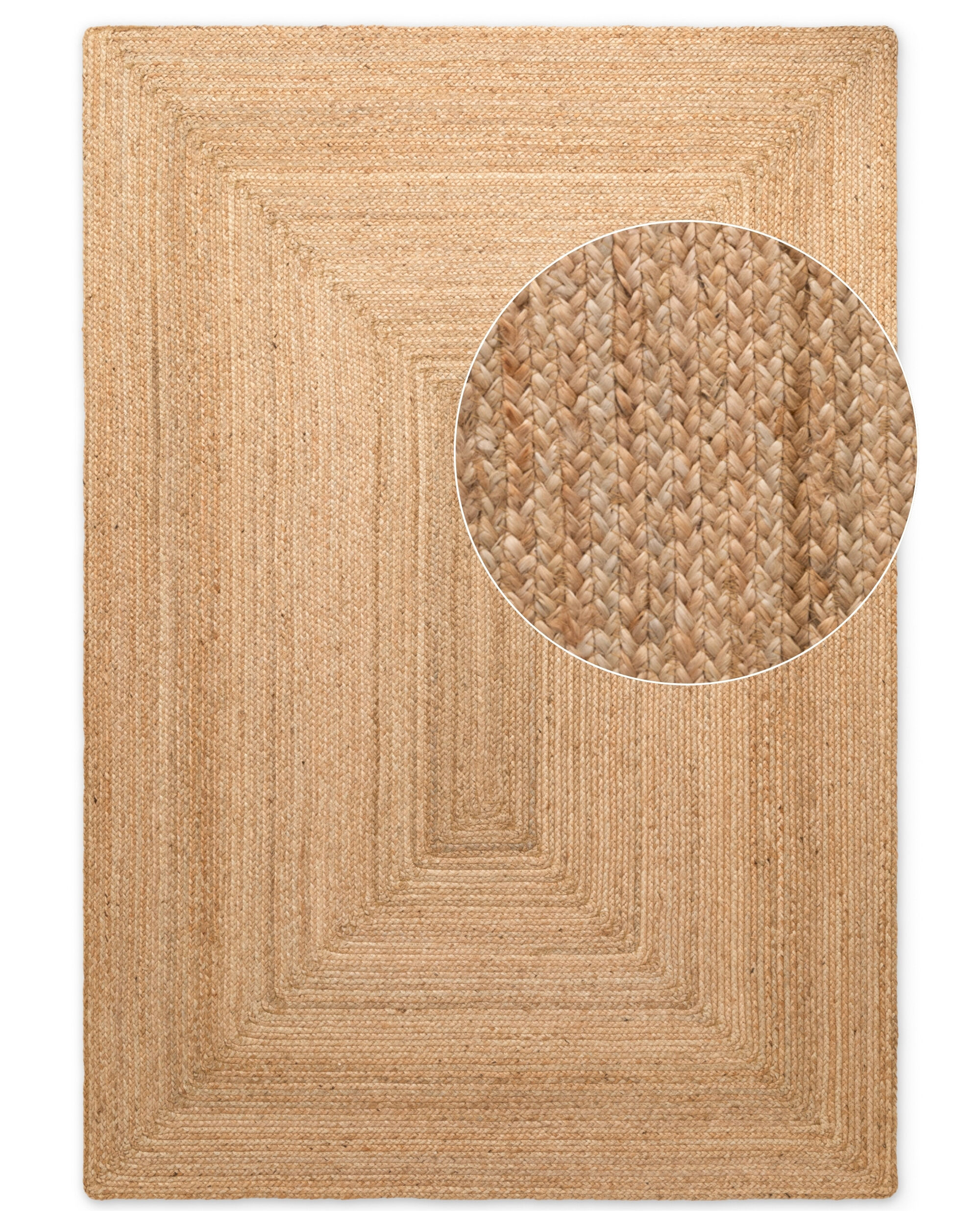 Jute Teppich Sharmila 6223 Natur Gold