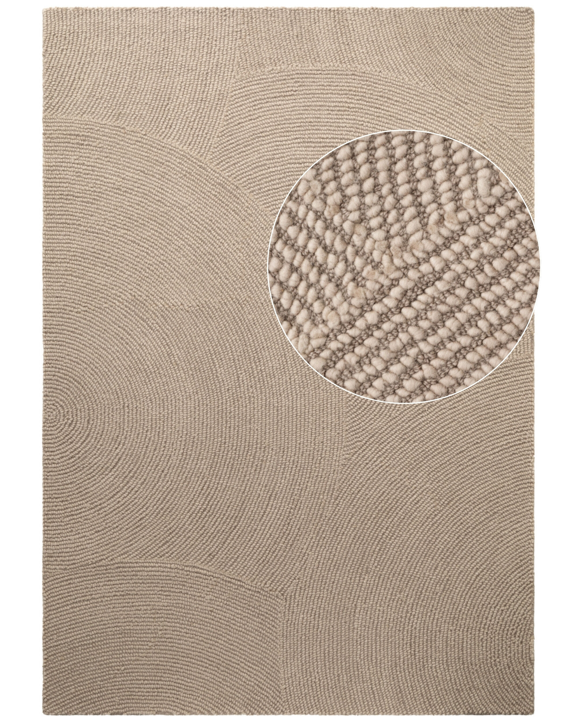 Wollteppich Handgetuftet Eleni 6221 Hellbeige