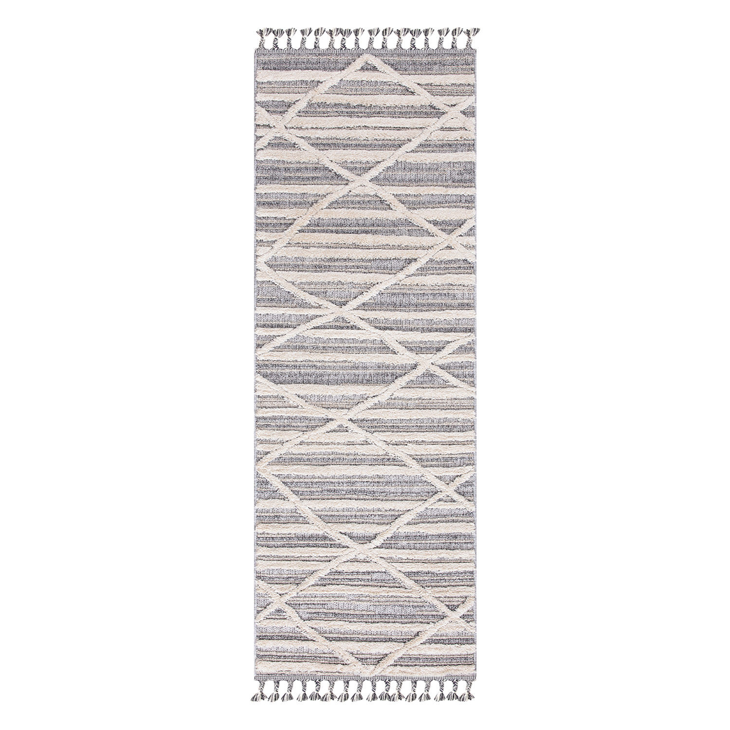 Teppich Skandinavisch Grau Aya 118 80x300