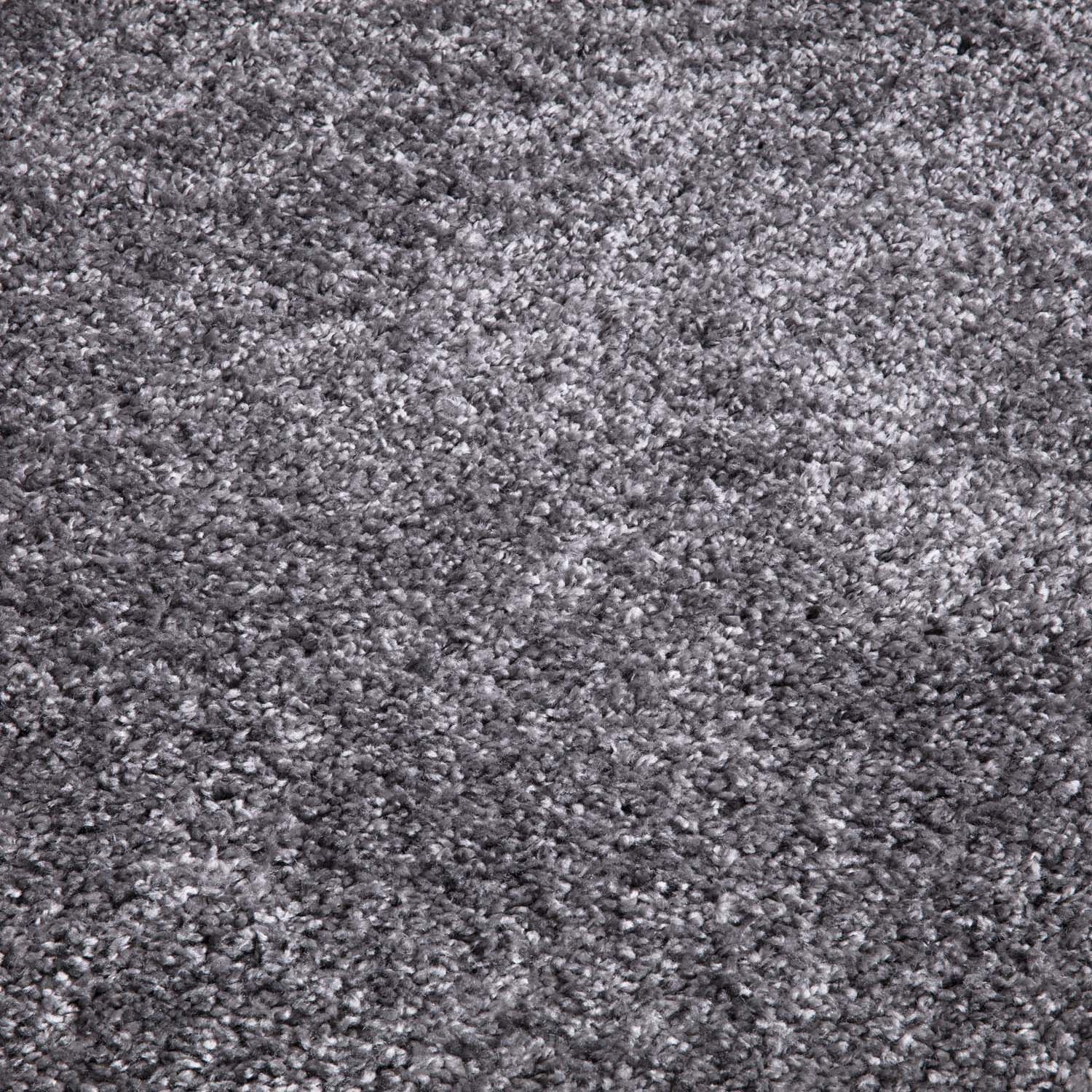 Hochflor Teppich Dunkelgrau 160x230 5