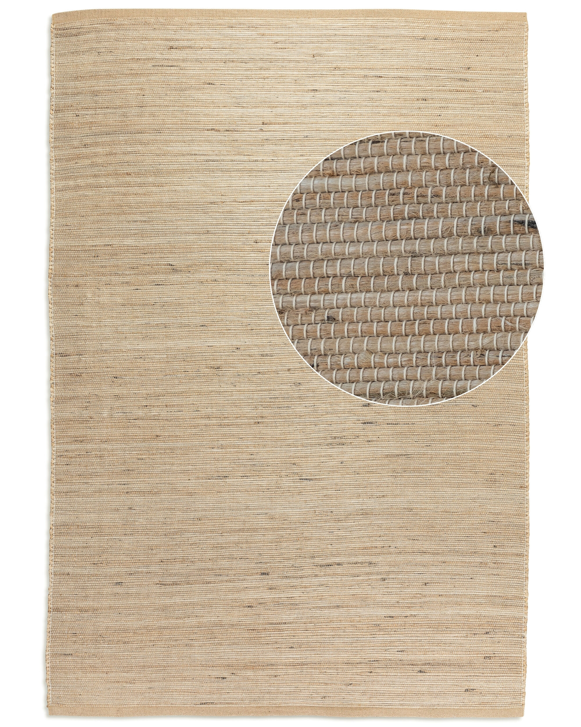 Juteteppich Handloom Dhaka 5961 Natur Gold