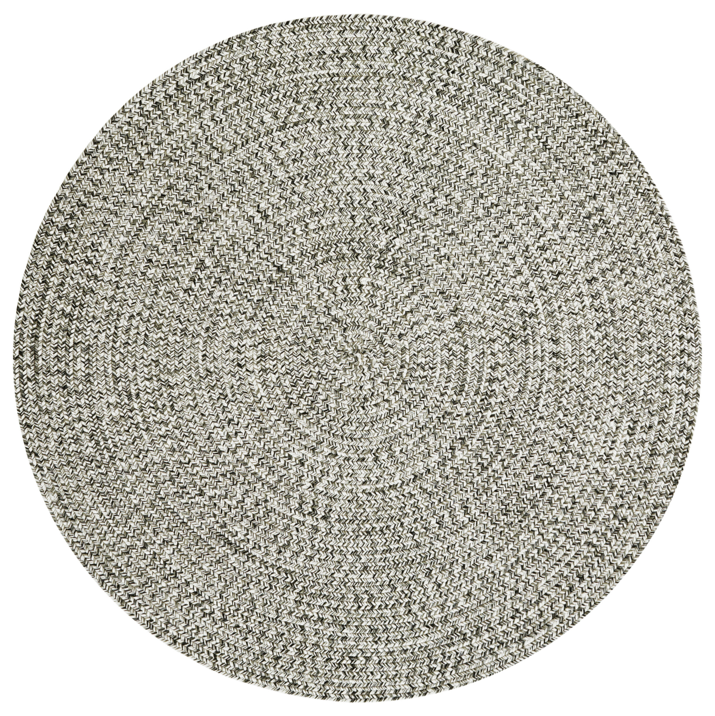 In- & Outdoor Teppich Northrugs Braided 5552 Melange Rund