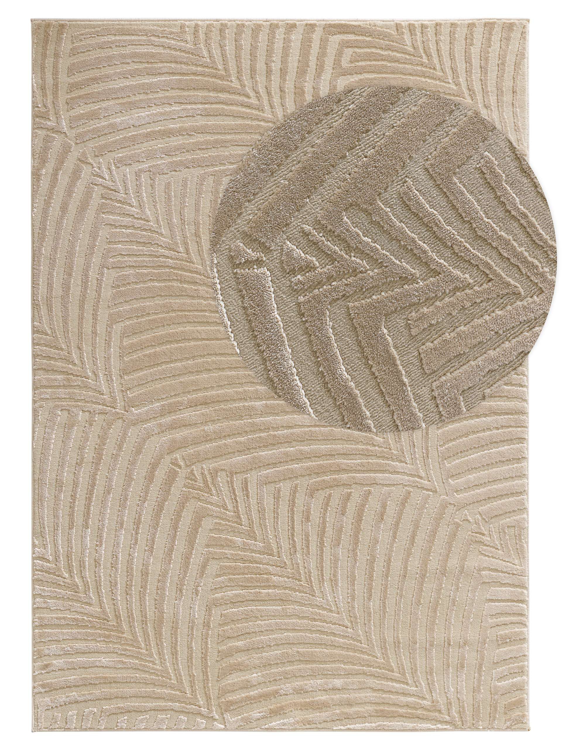 Teppich Modern Japandi Moonlight 1181 Beige