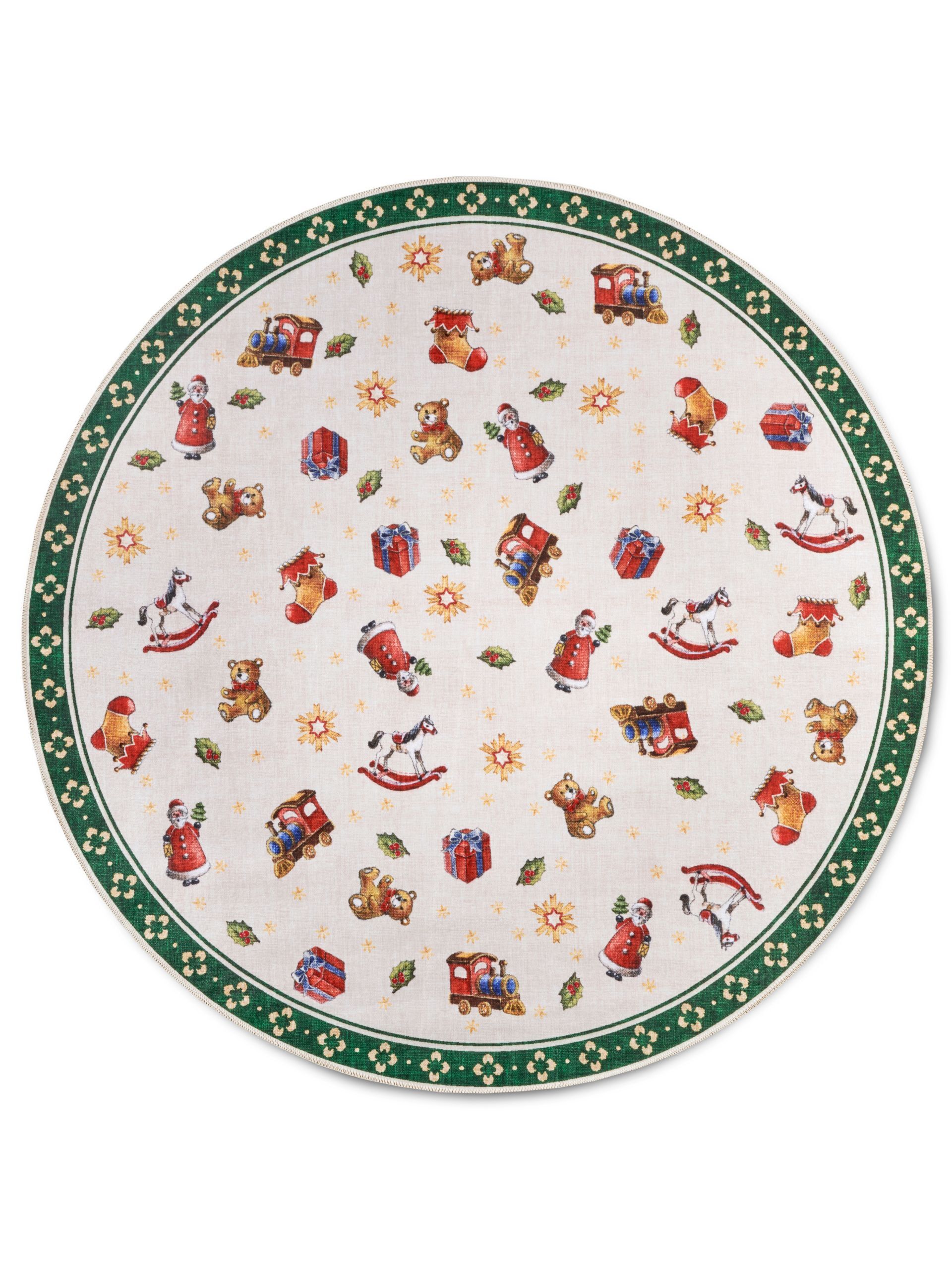  Villeroy & Boch Teppich Weihnachten Toy's Delight 6193 Grün Rund