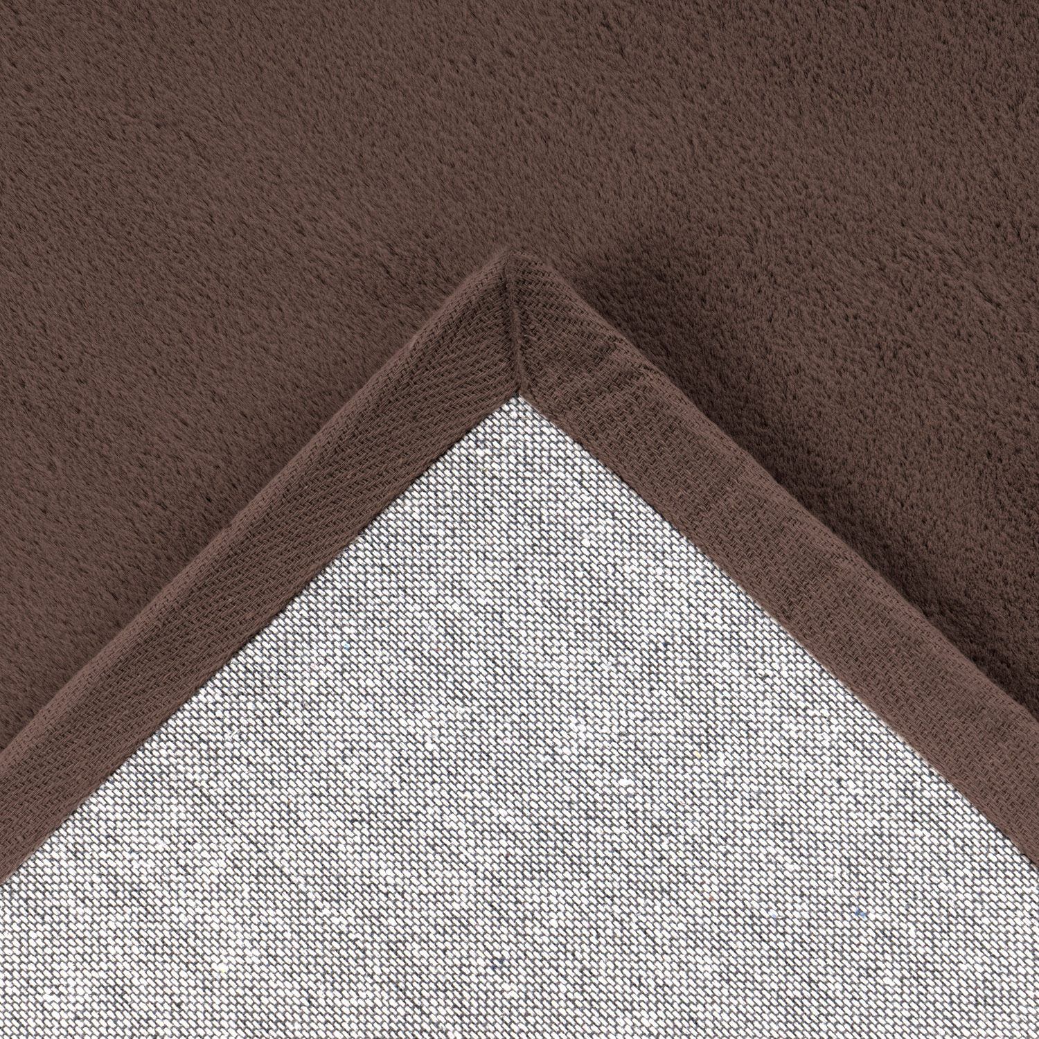 Flauschiger Teppich Mona Dunkel Taupe 160x230 5