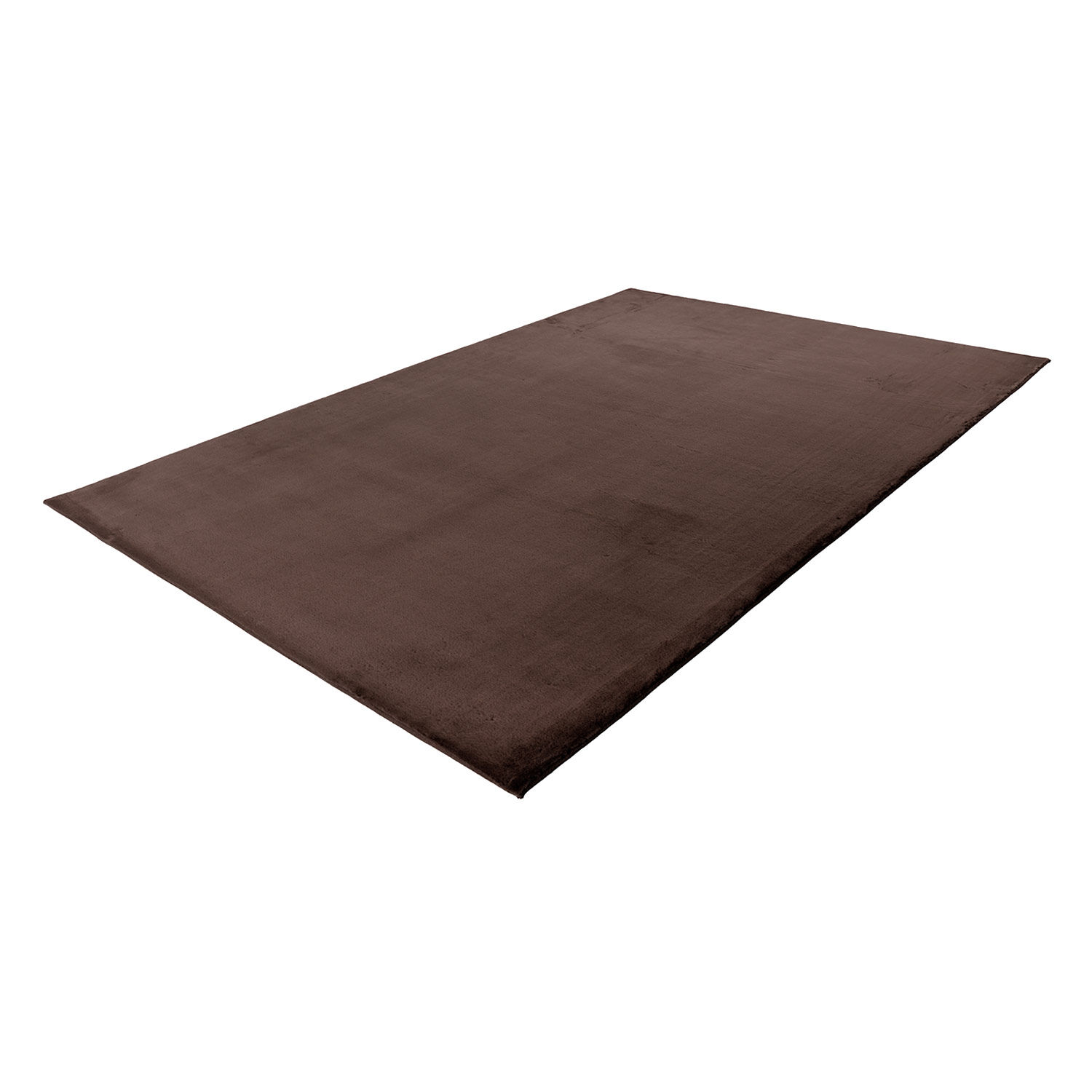 Flauschiger Teppich Mona Dunkel Taupe 160x230 6