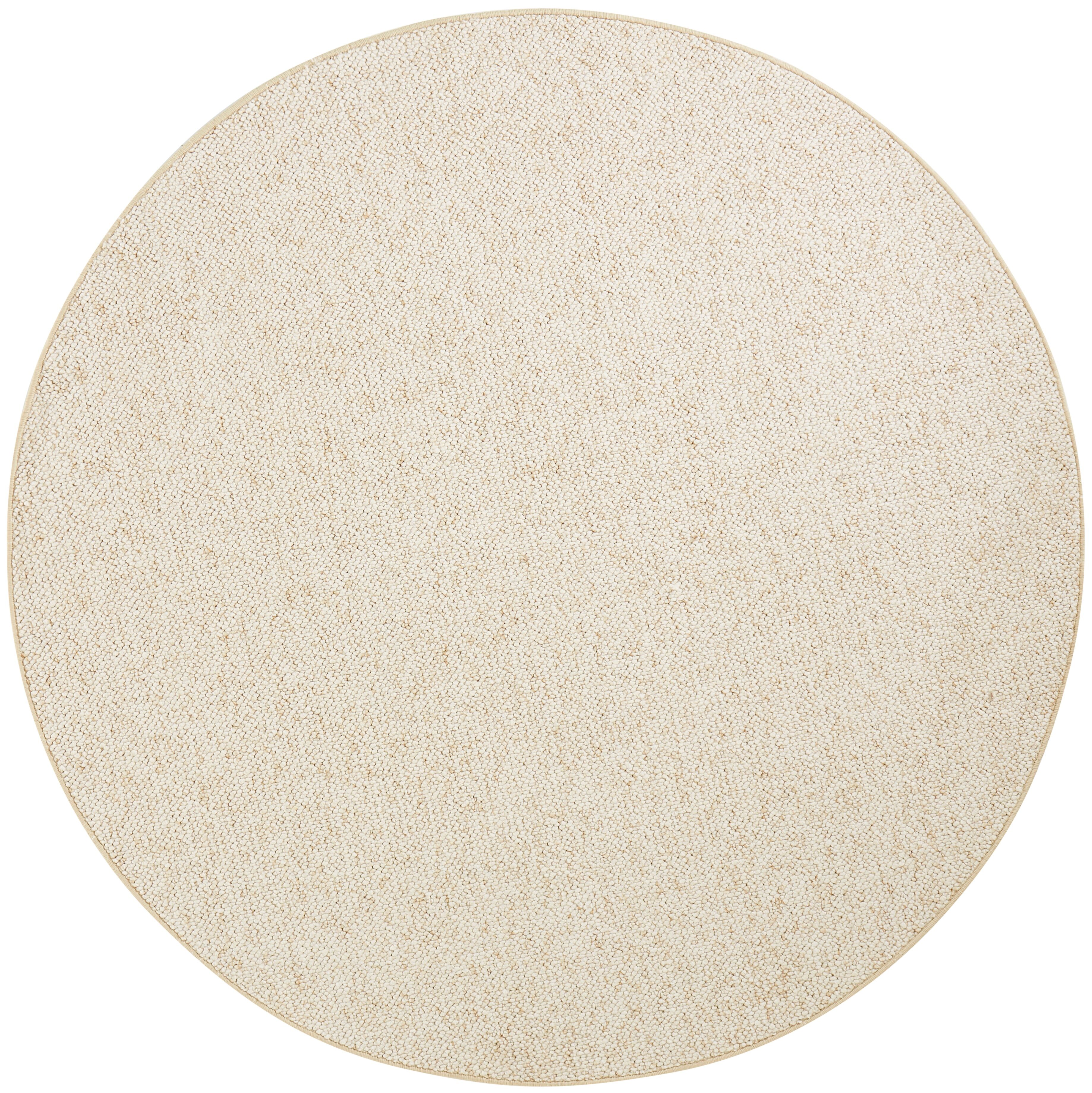 Teppich Wolle-Optik Wolly 2843 Creme Rund