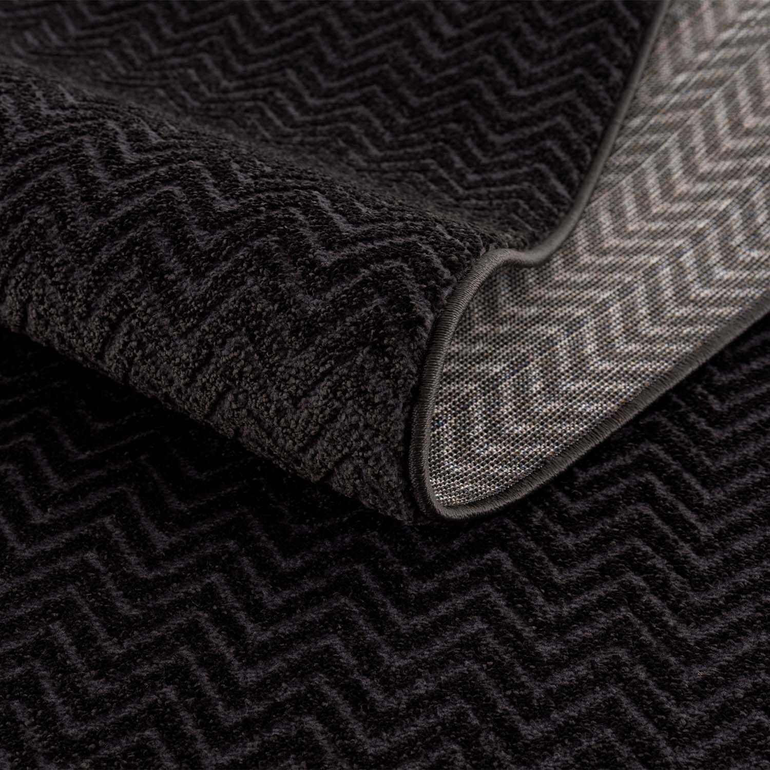 Teppich Modern Luxus Schwarz 508 Detail