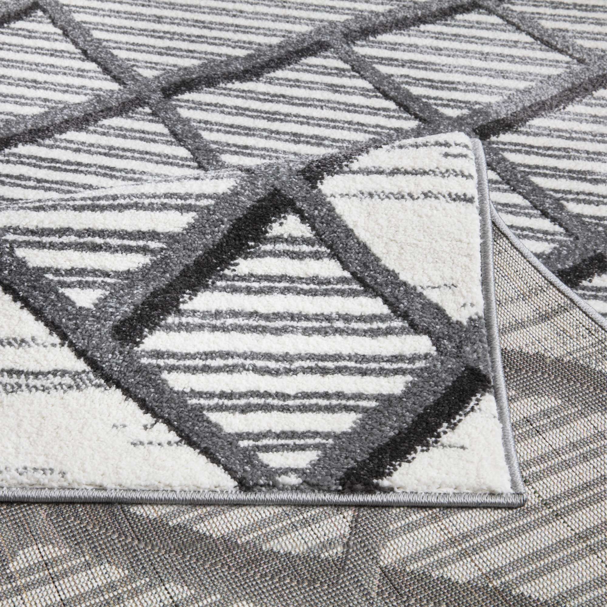 Teppich Skandinavisch Poly 569 Grau Detail2