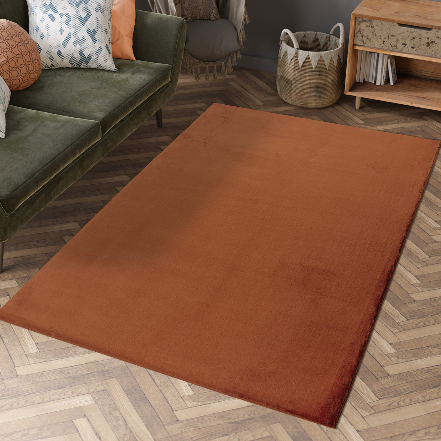 Flauschiger Teppich Mona Terra 160x230 2