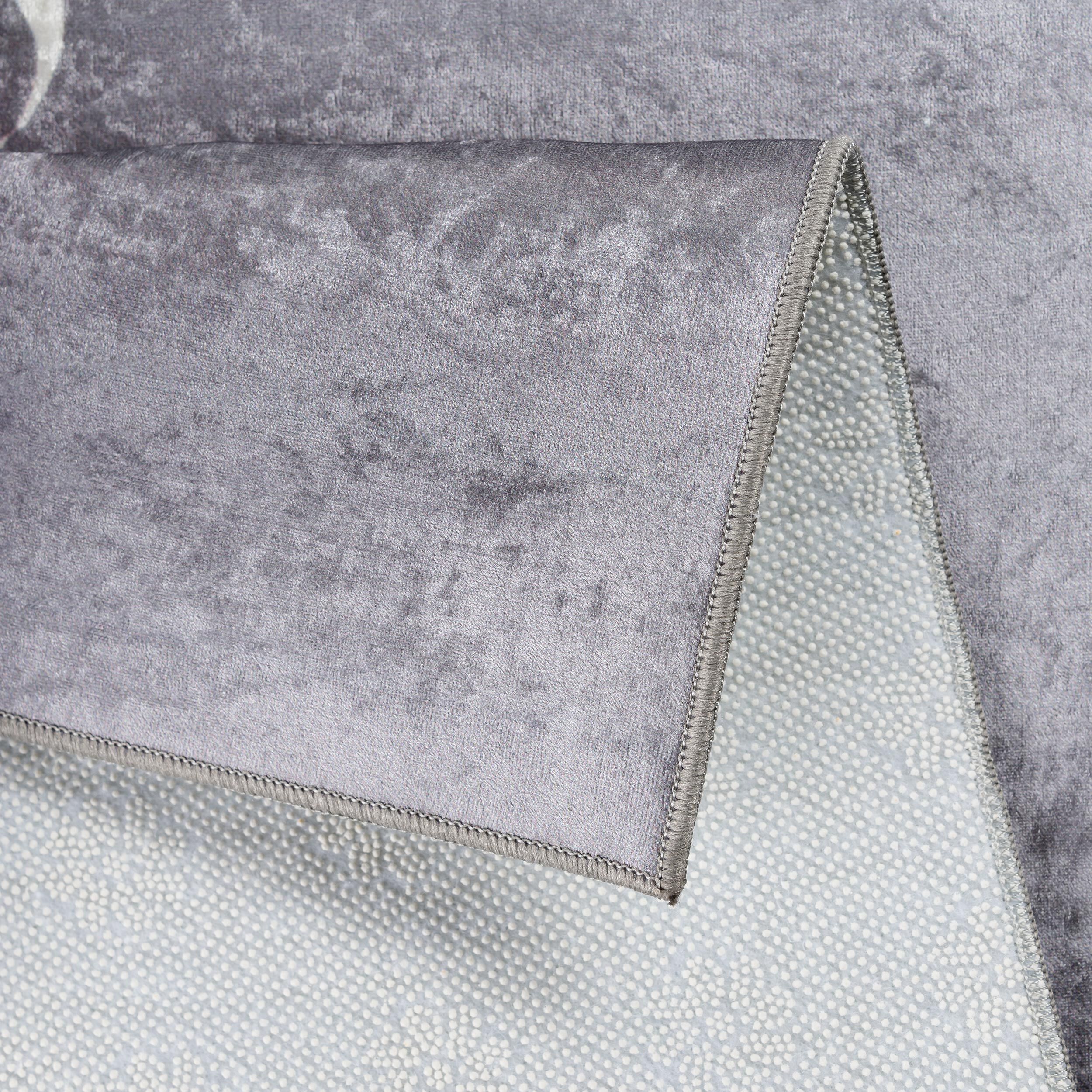 Waschbarer Teppich Rineva 3040 Weiss Detail