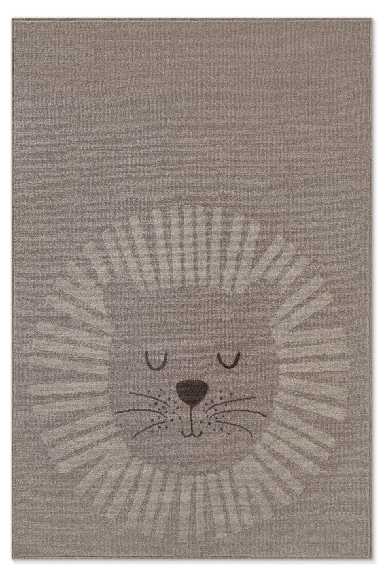 Kinderteppich Löwe Adventures 6214 Beige