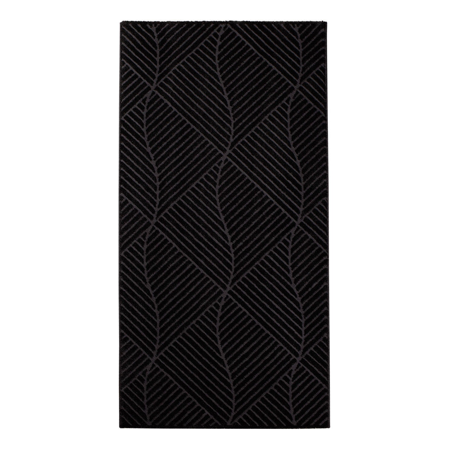 Teppich Modern Luxus Schwarz 409 80x150 1