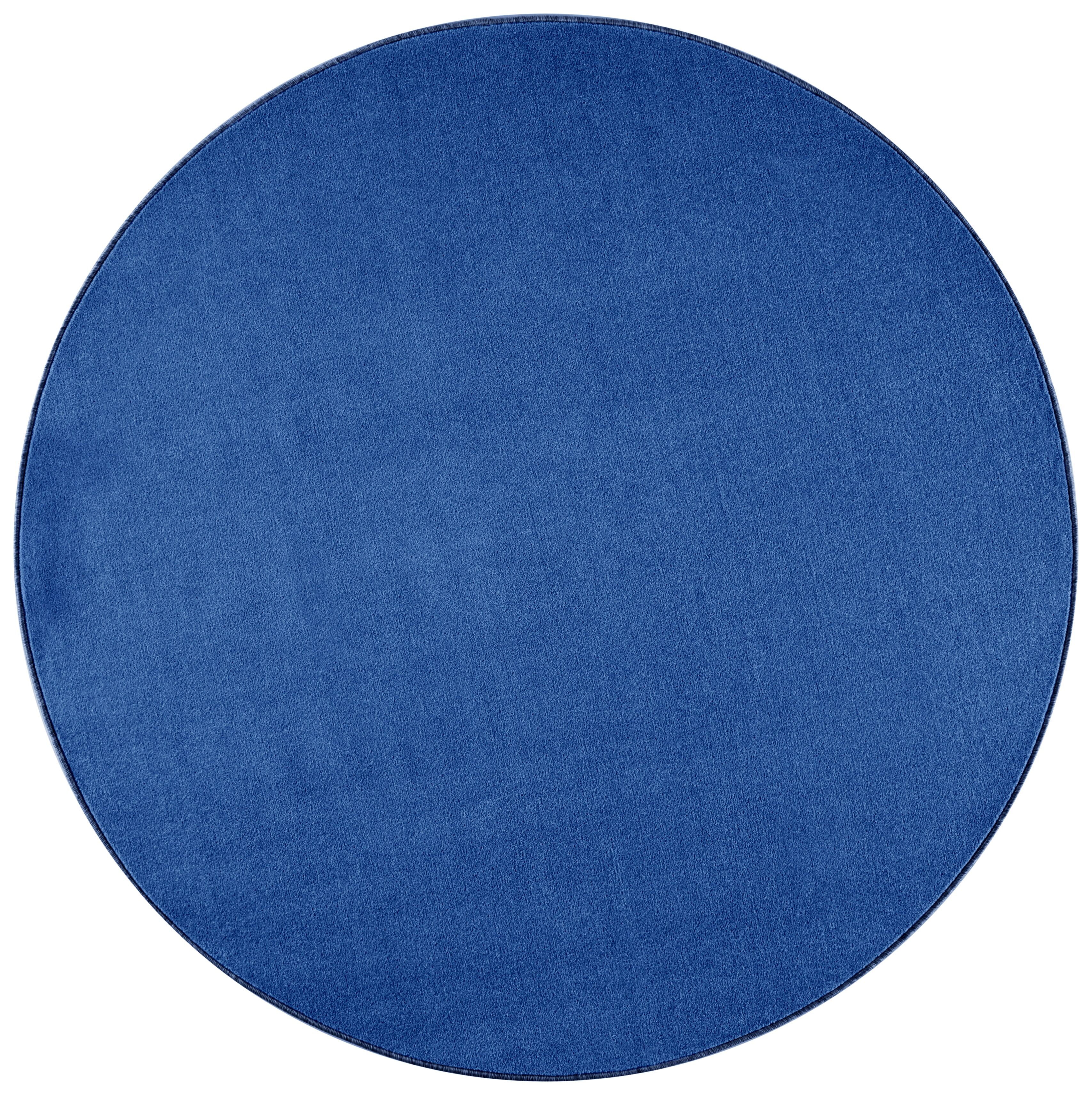 Teppich Kurzflor Nasty 1153 Blau Rund