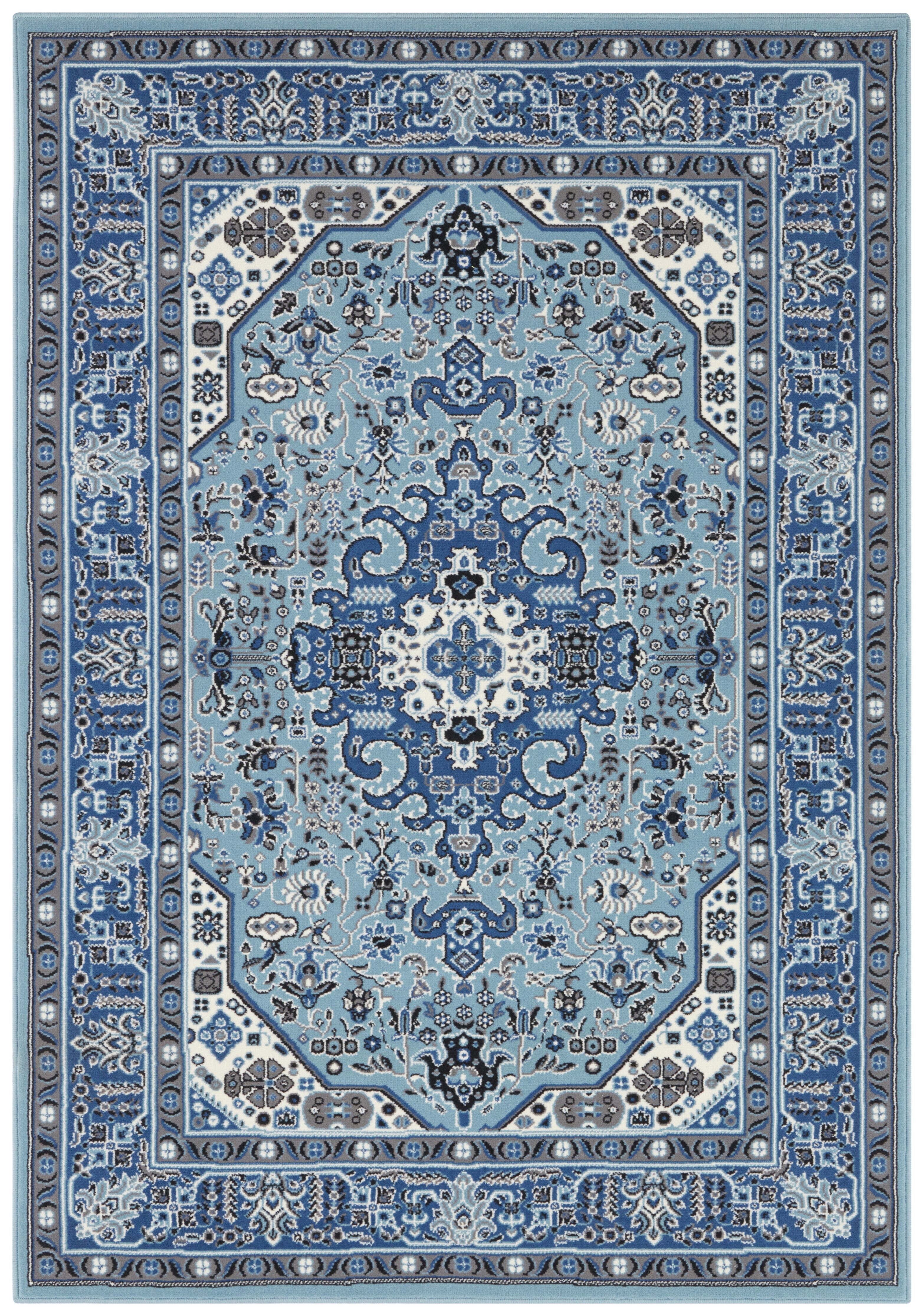 Orientteppich Skazar Isfahan Mirkan 4438 Blau