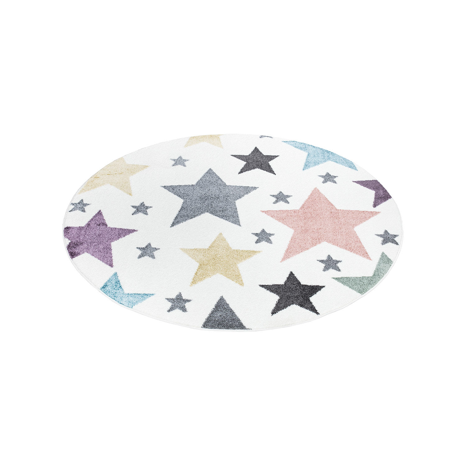 Kinderteppich Sterne Bunt 160x160 3