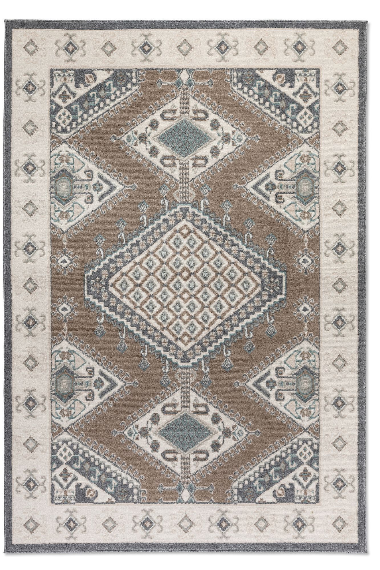 Kurzflorteppich Terrain 6003 Braun/Creme