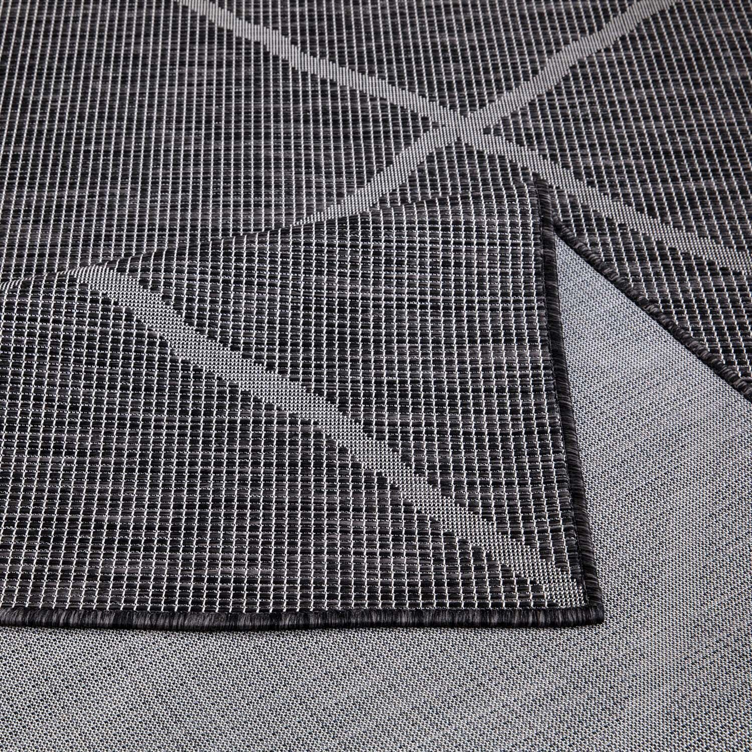 Outdoor Teppich 570 Schwarz 160x230 Detail