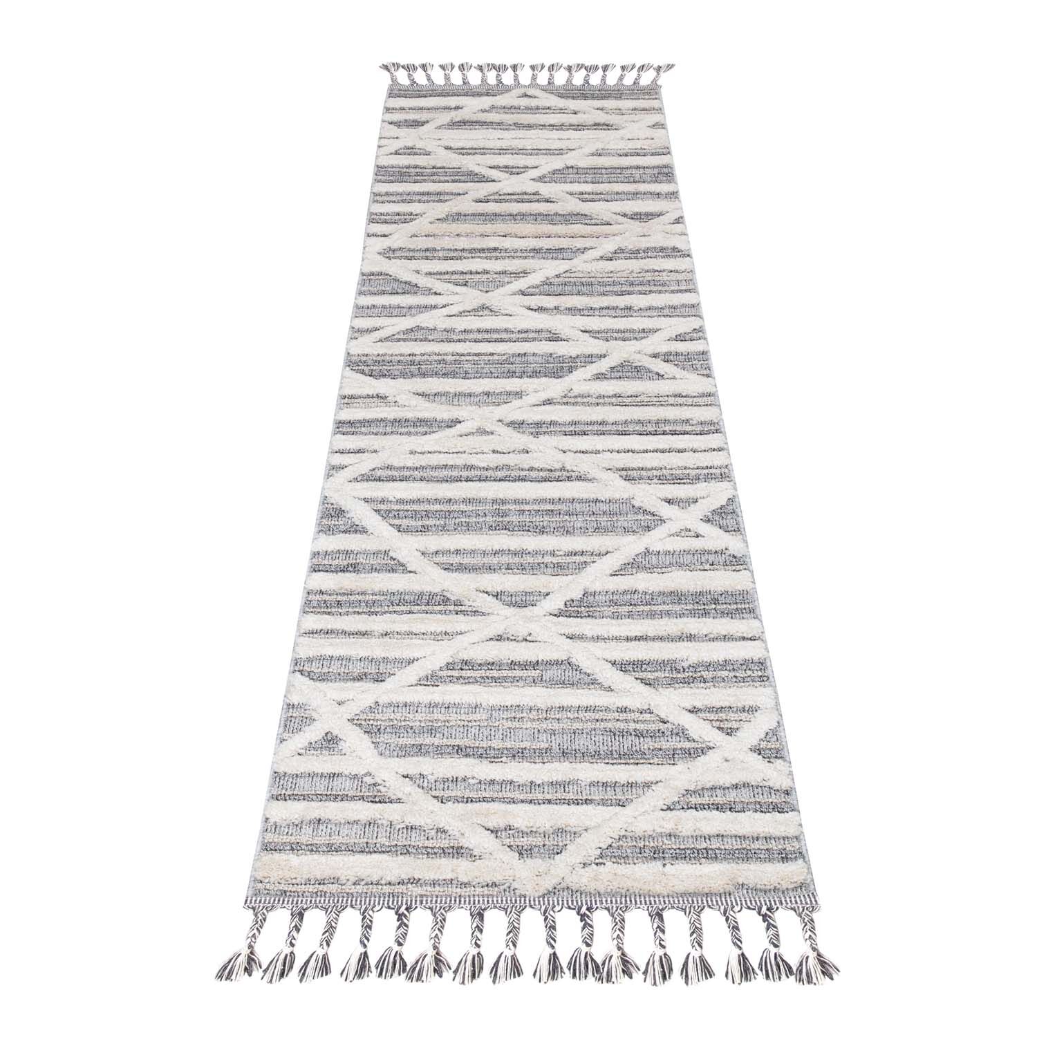 Teppich Skandinavisch Grau Aya 118 80x300 2
