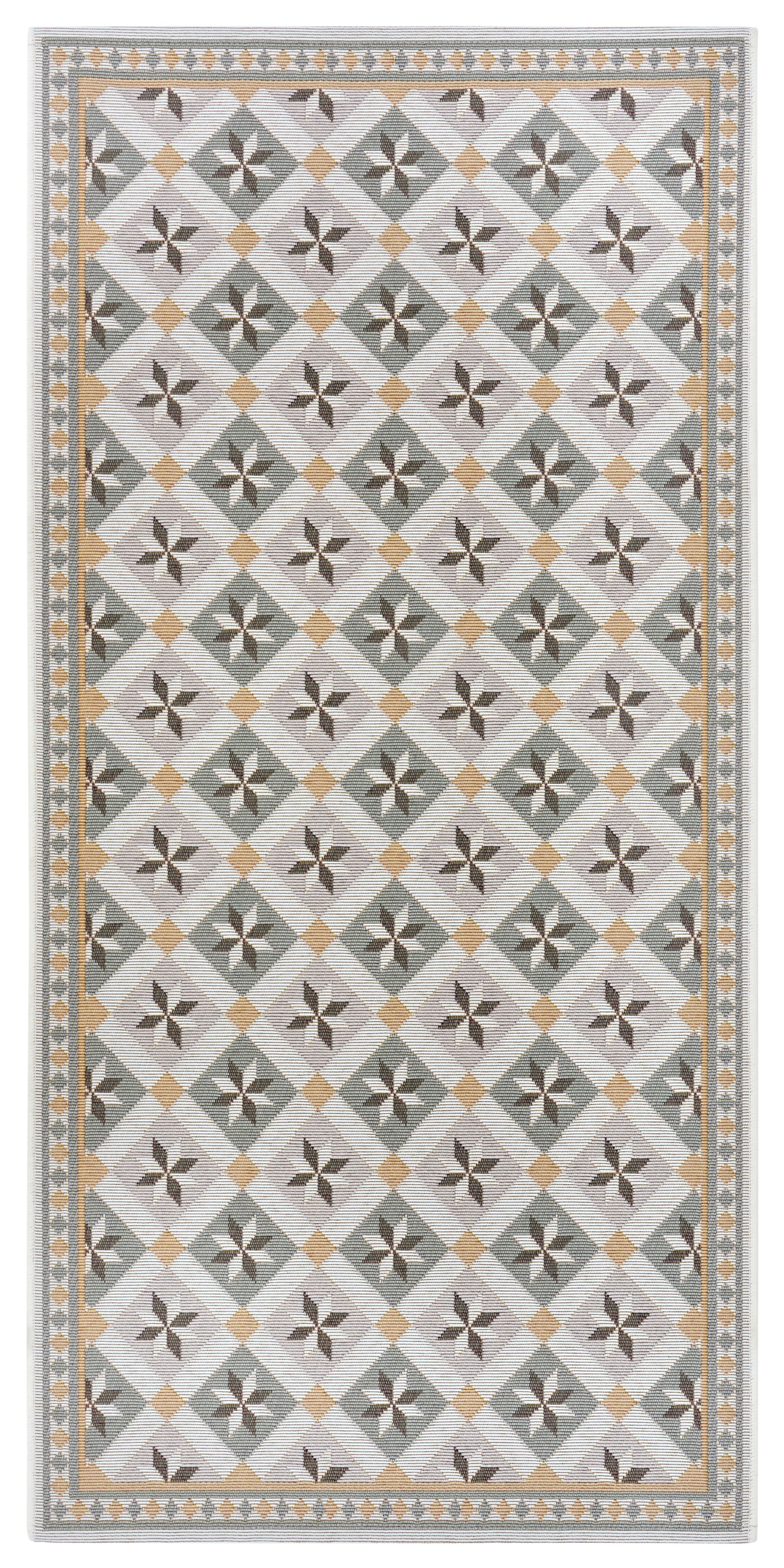 Läufer Mosaik Cappuccino 5876 Creme/Grau