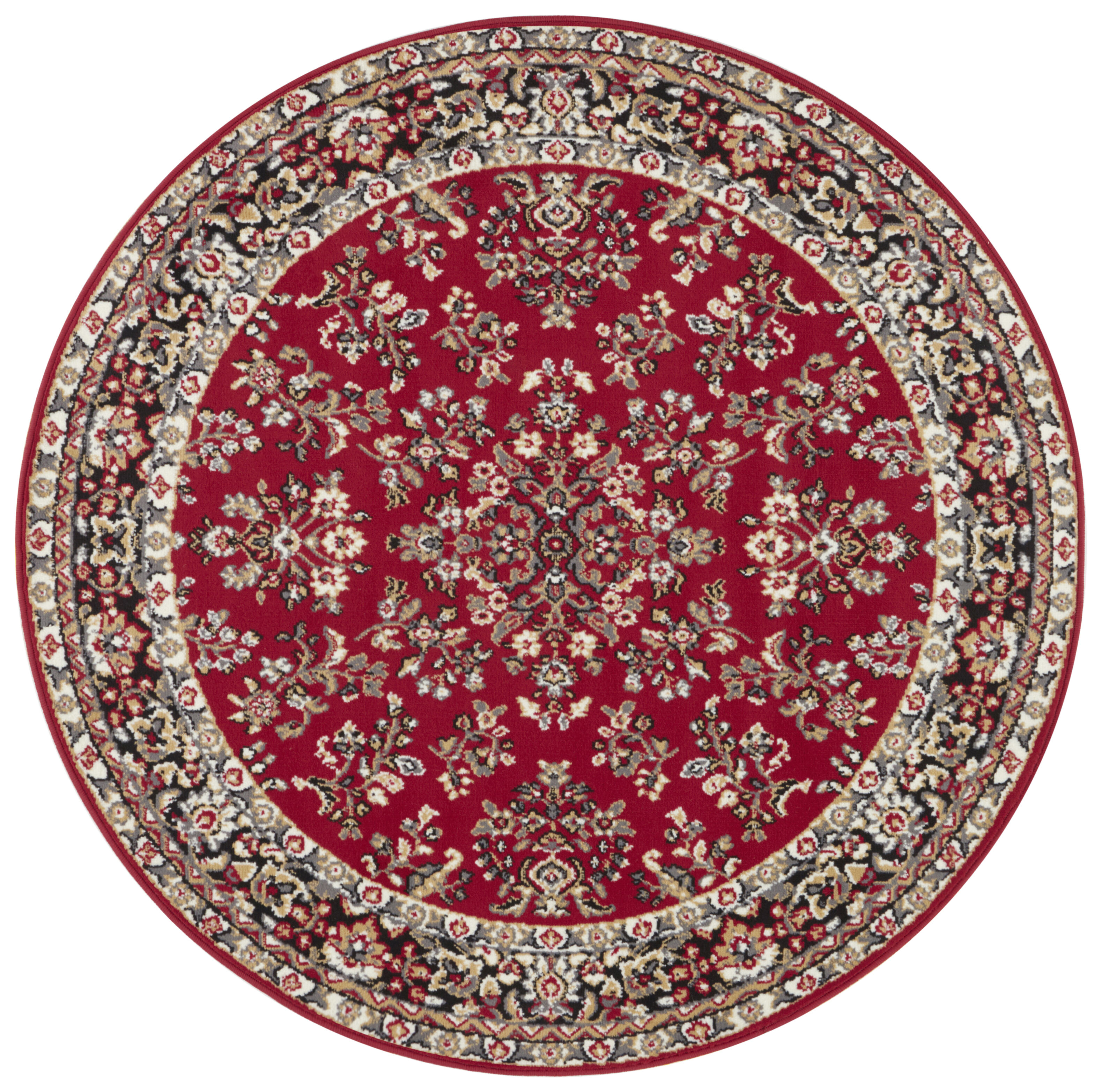 Orientteppich Oriental 4352 Rot Rund