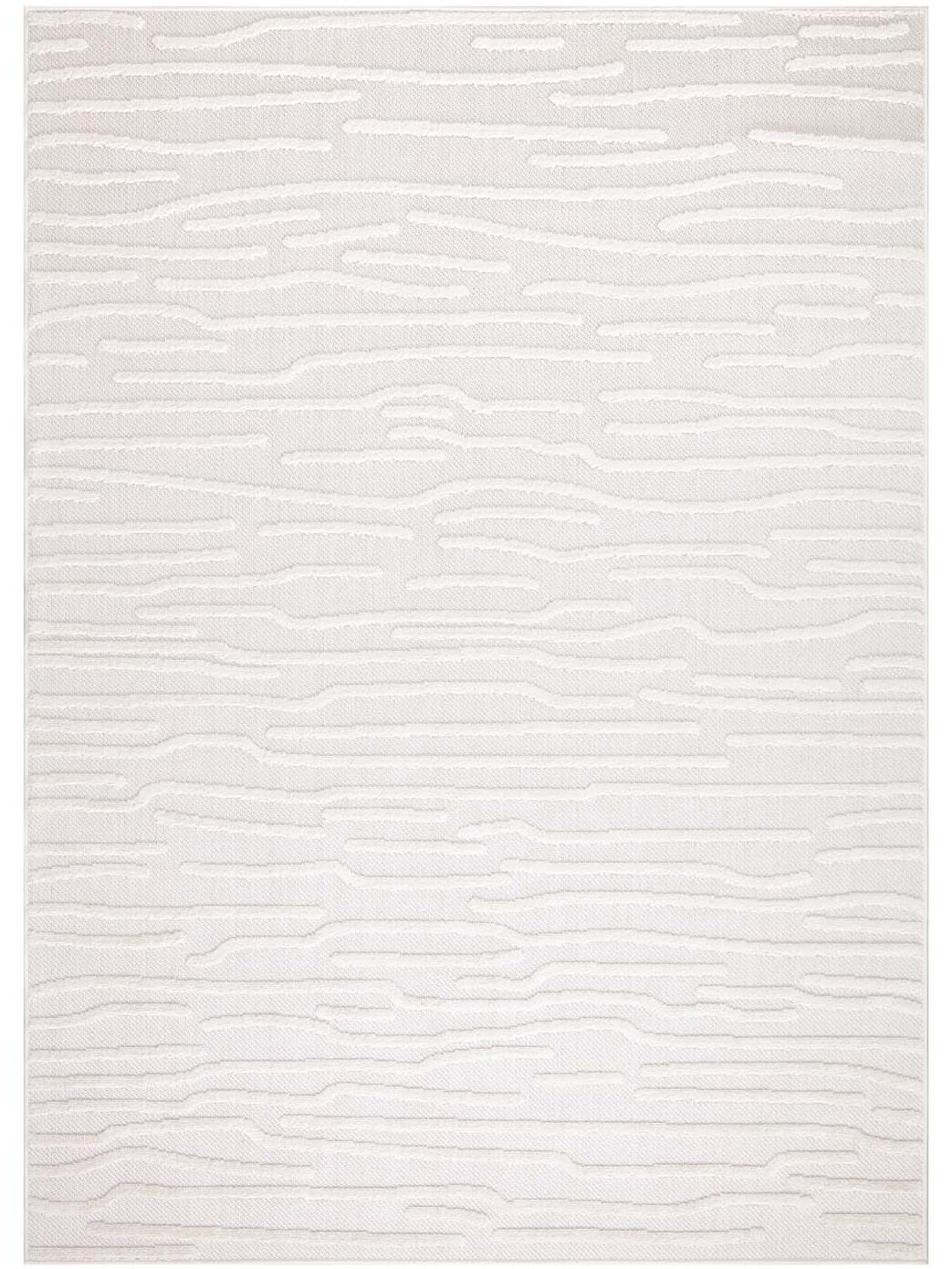 Flachgewebe Teppich Outdoor Akira 154 Weiß