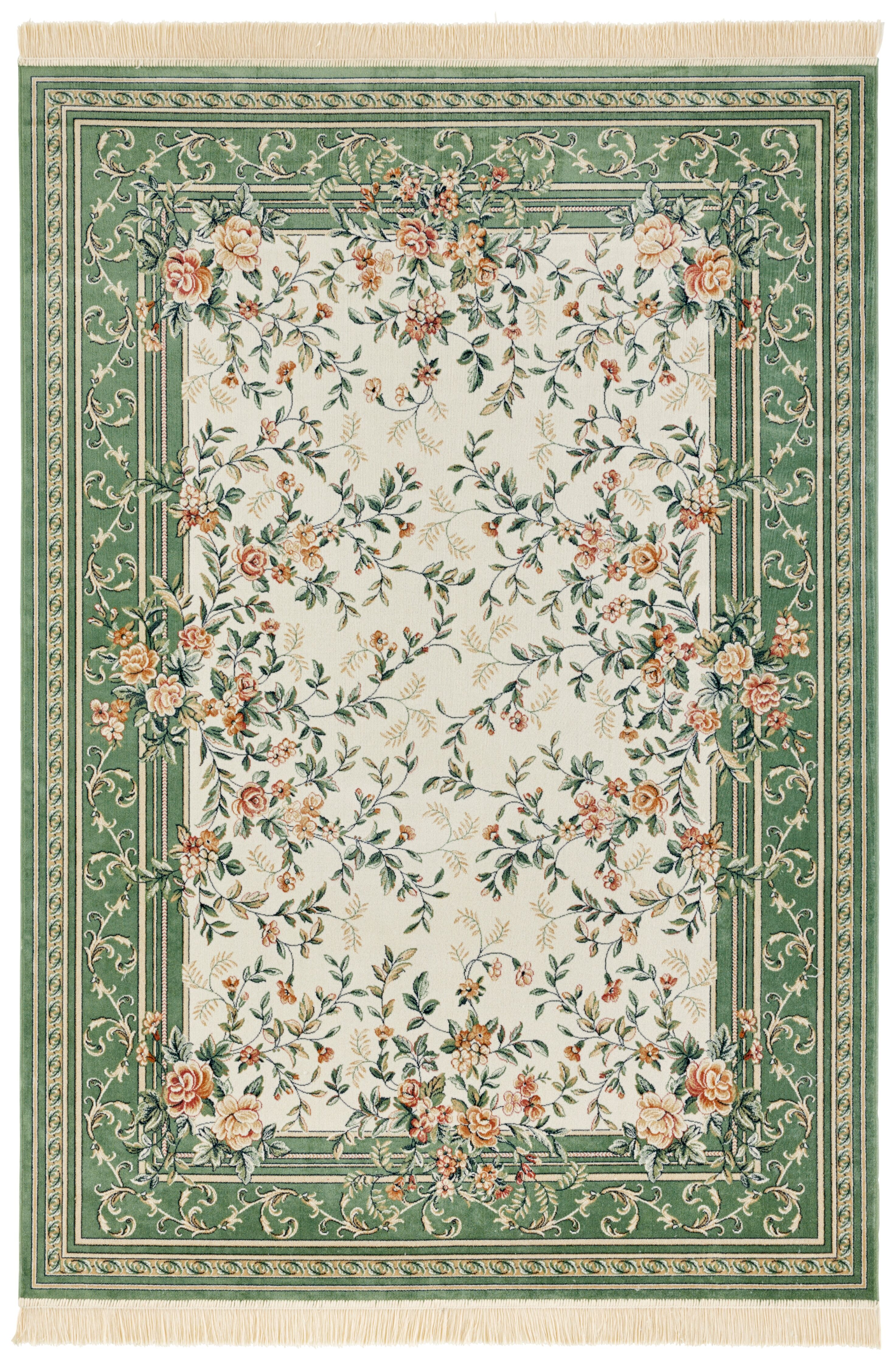 Orientteppich Floral Naveh 4369 Creme/Grün