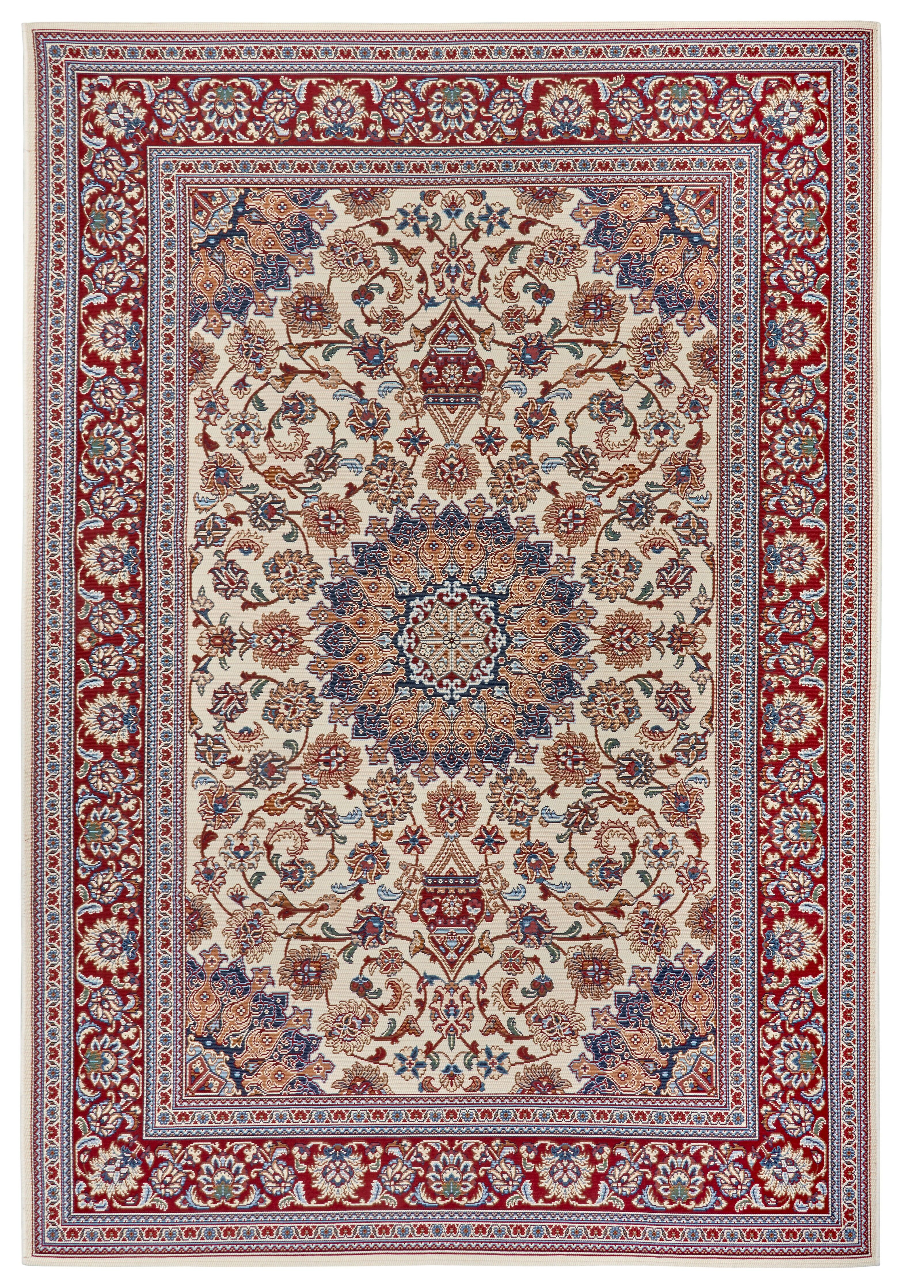 In- & Outdoor Orient Teppich Flair 5714 Creme/Rot