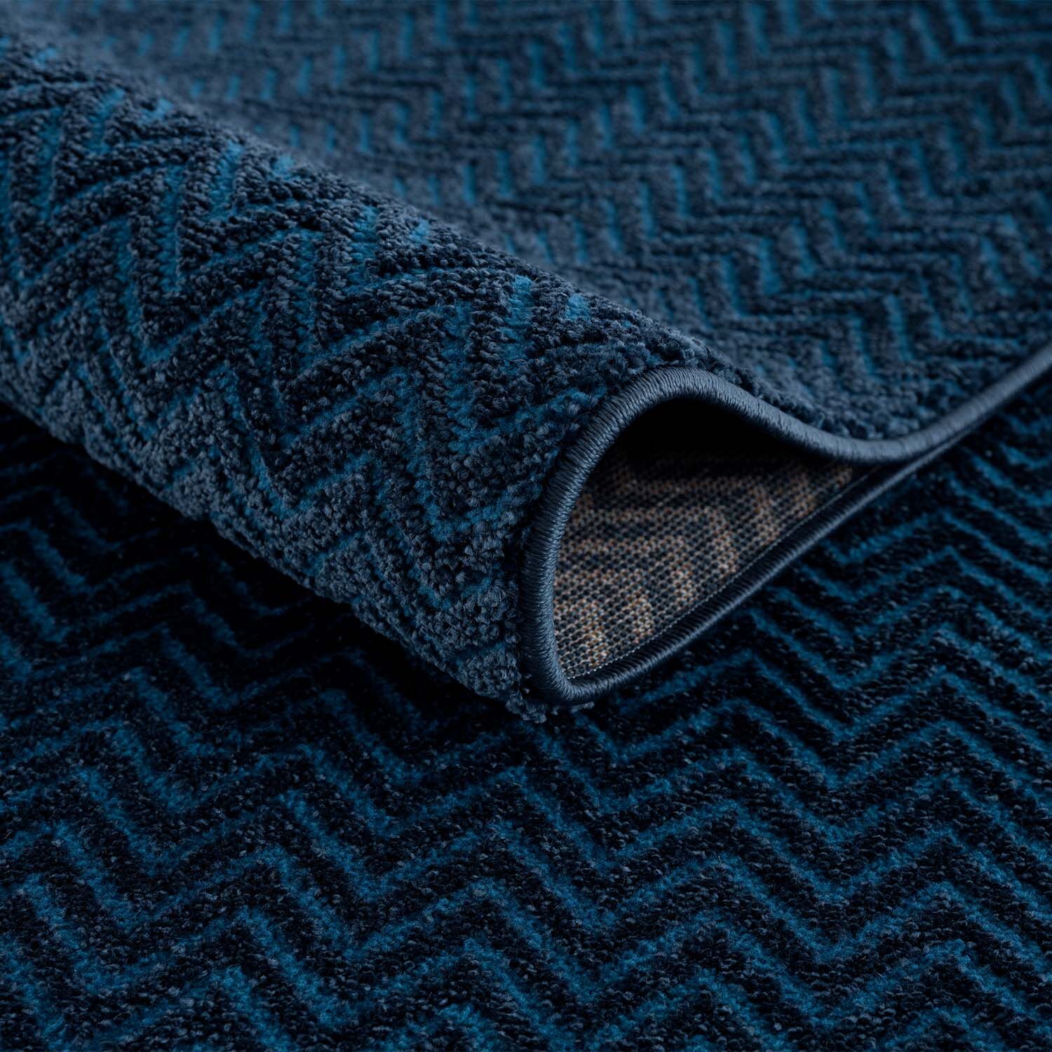 Teppich Modern Luxus Blau 508 Detail