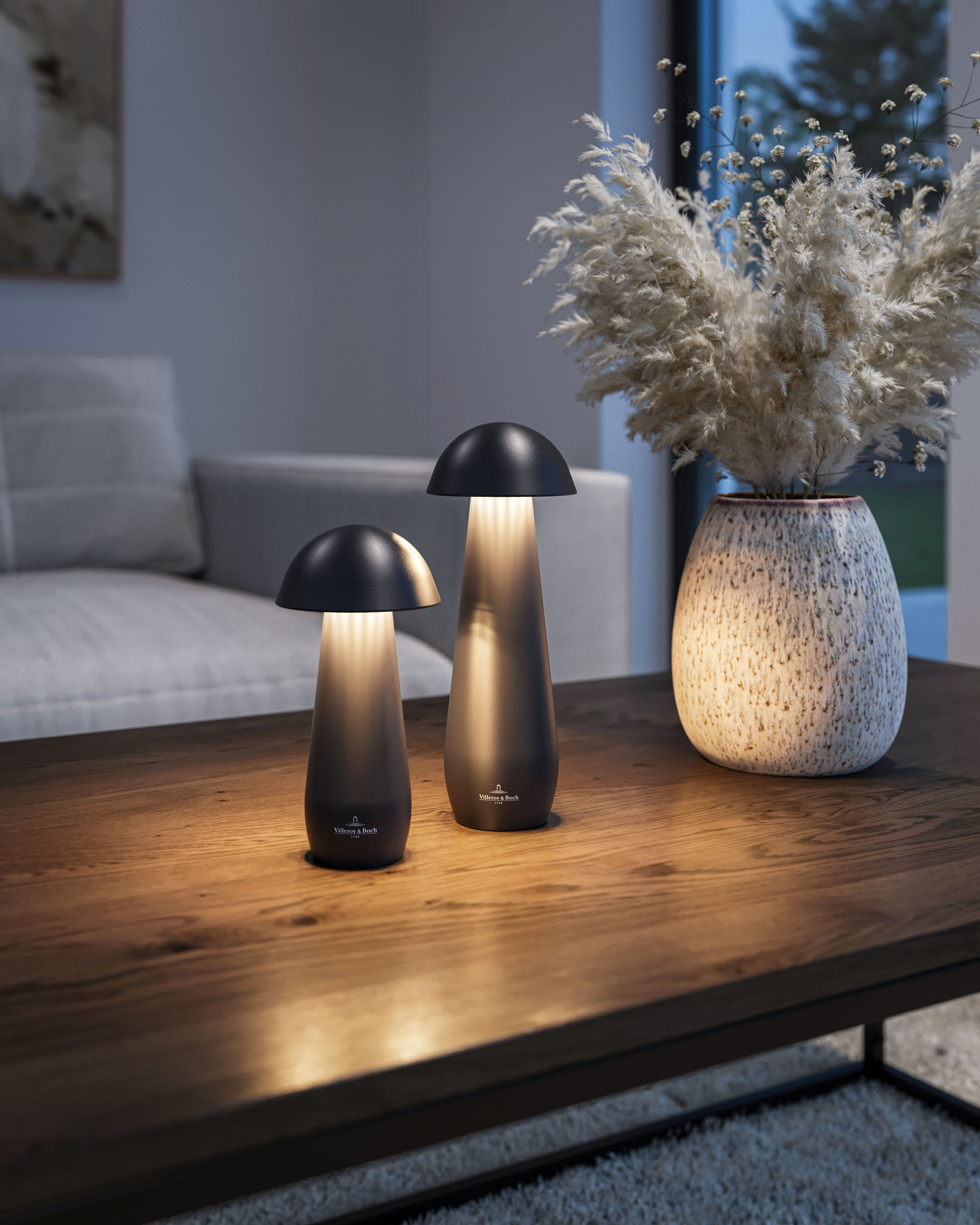 In - & Outdoor Akku-Tischleuchte MODENA Schwarz