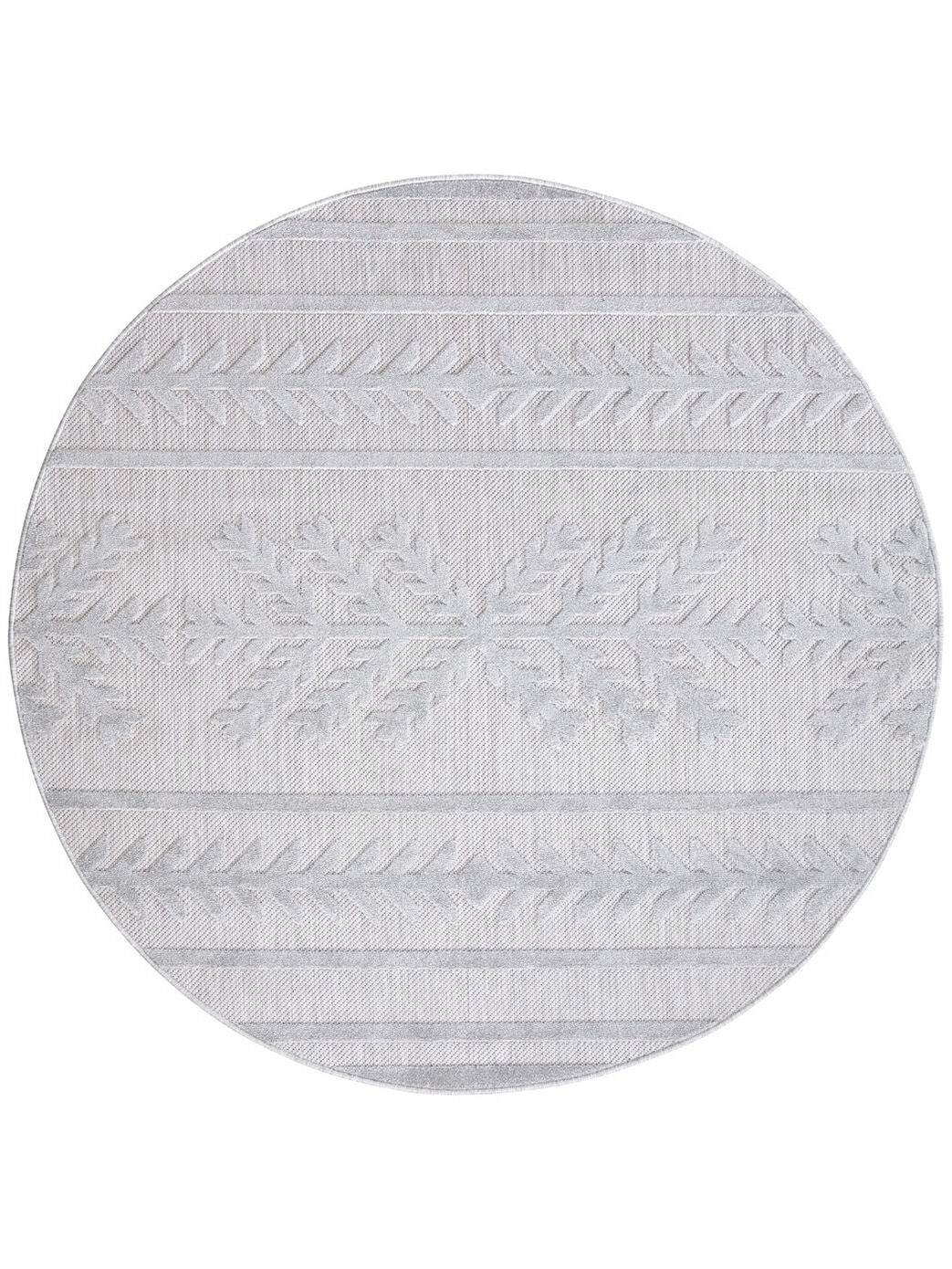Flachgewebe Teppich Outdoor Akira 114 Silber 160x160 1
