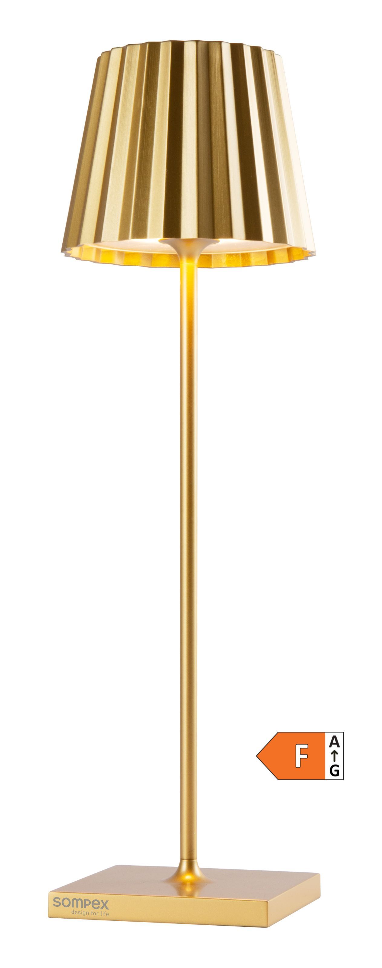 In - & Outdoor Akku-Tischleuchte TROLL 2.0 Gold