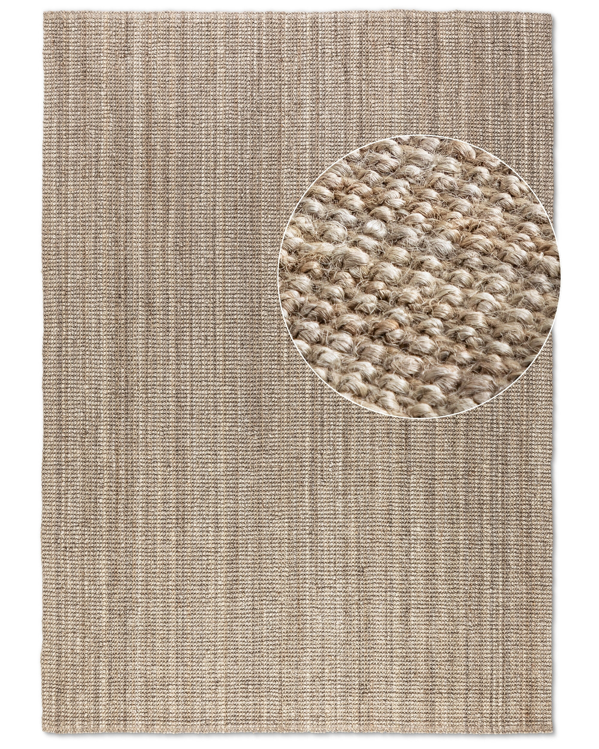 Jute Teppich Bouclé Jaipur 5975 Grau Braun