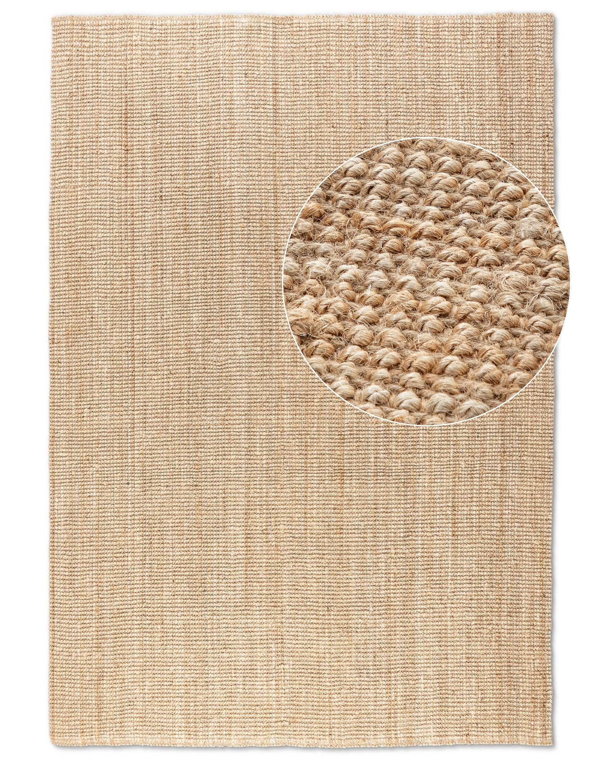 Jute Teppich Bouclé Jaipur 5974 Natur Gold