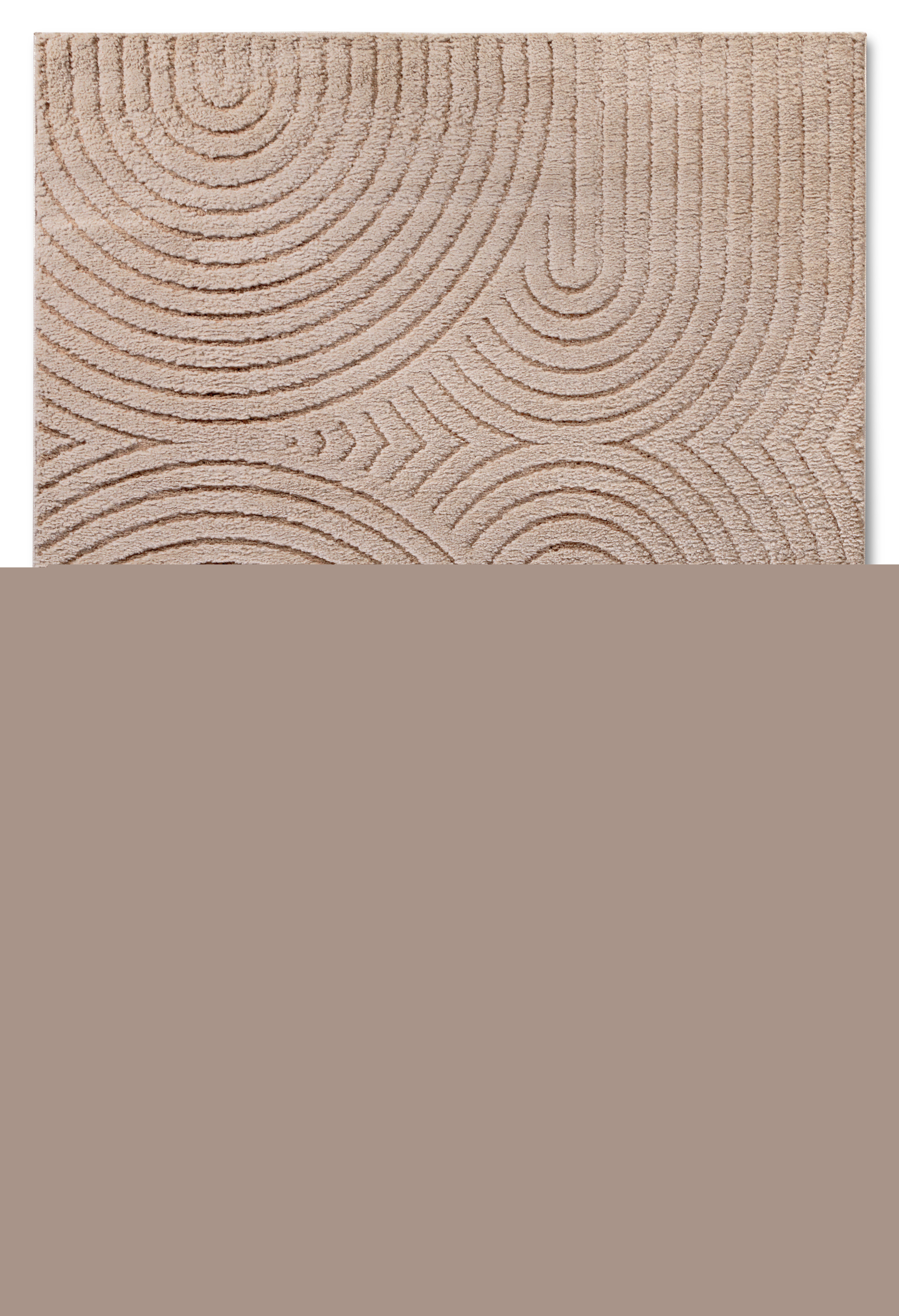 Elle Decoration Kurzflor Teppich New York Panglao 6204 Taupe