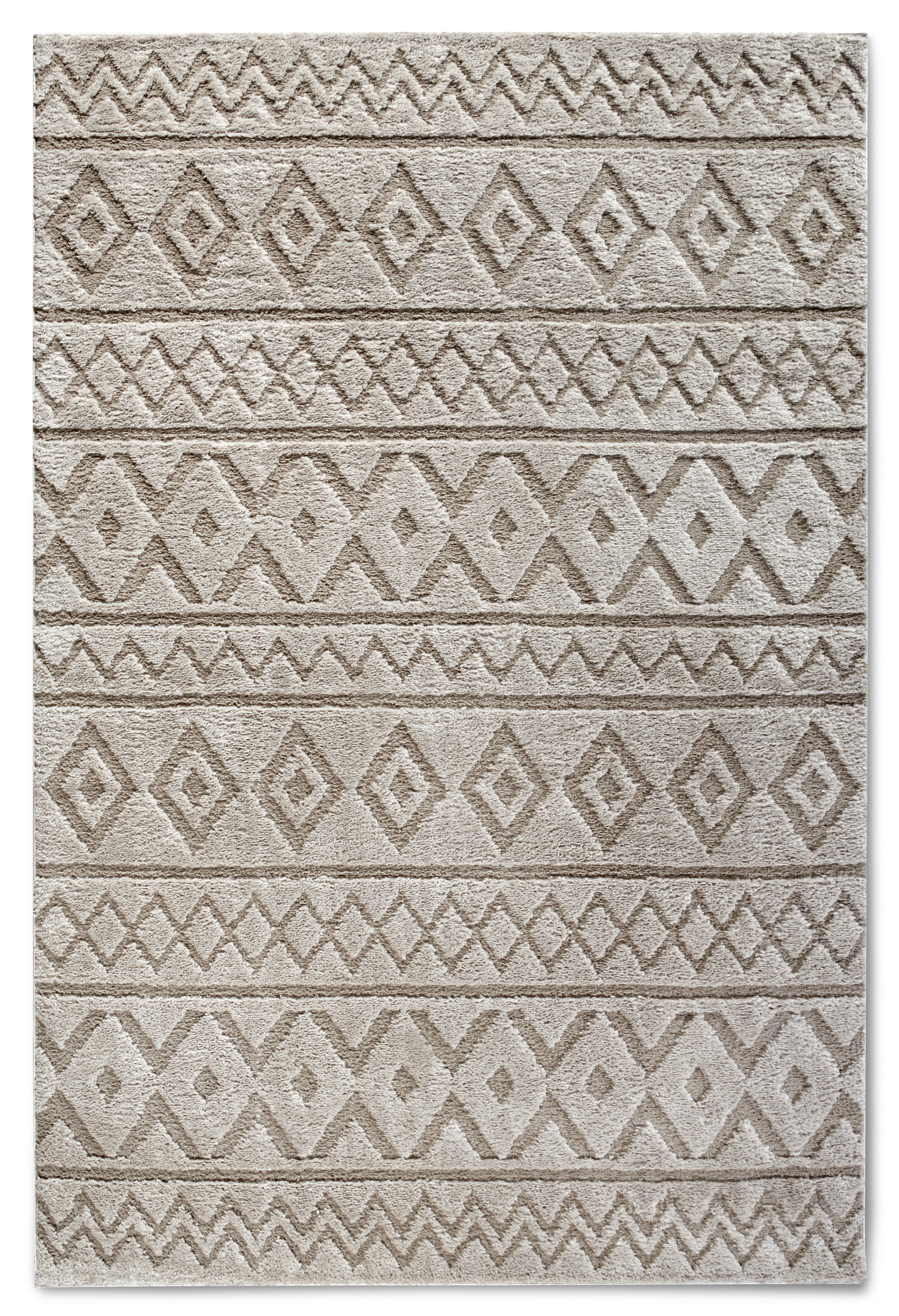 Teppich Modern Hochflor Gallery 106094 Beige
