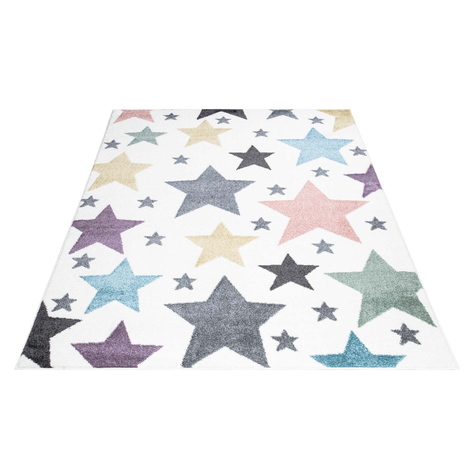 Kinderteppich Sterne Bunt 160x230 7
