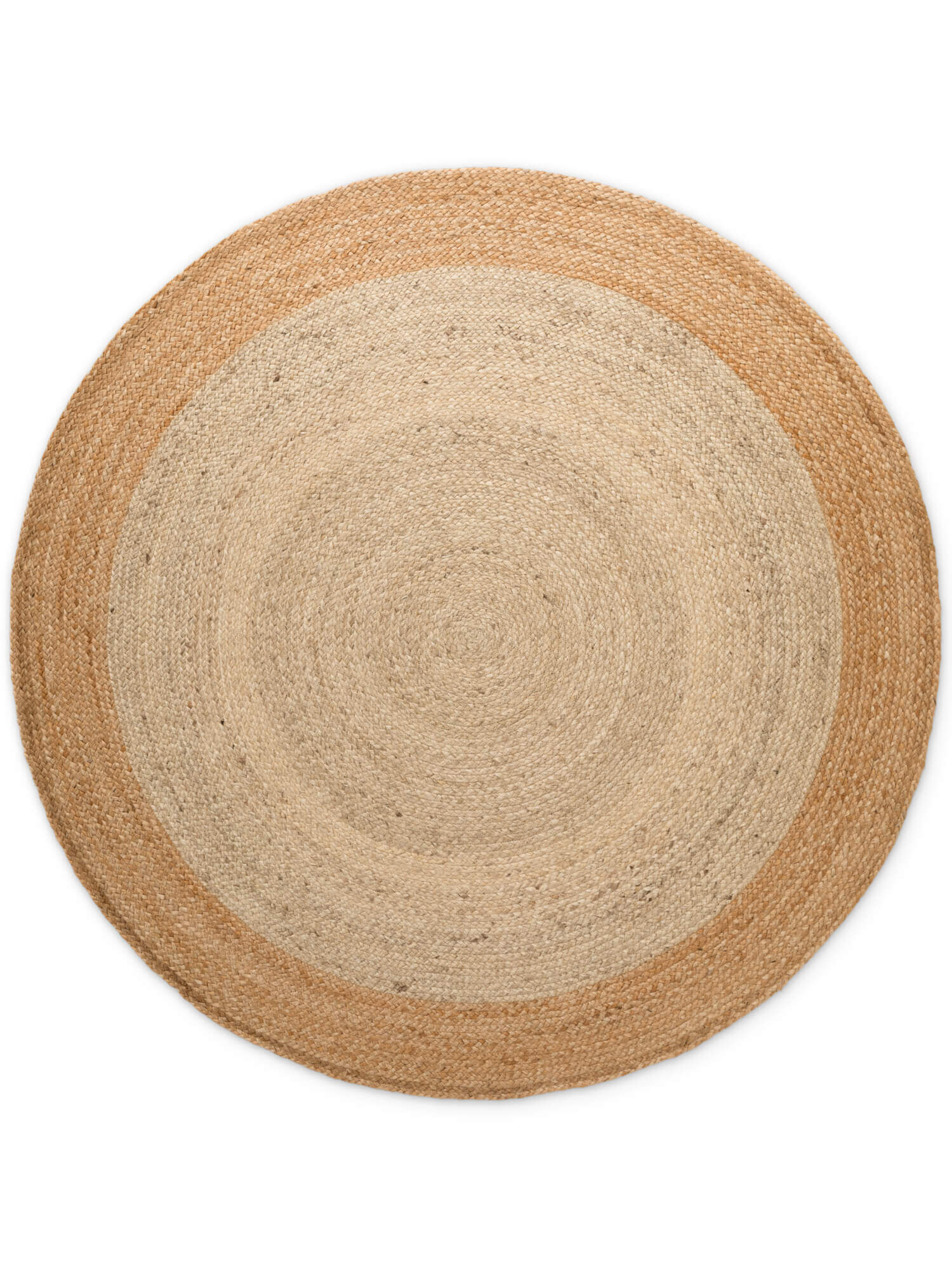 Jute Teppich Rund Jutta 6225 Ivory Beige
