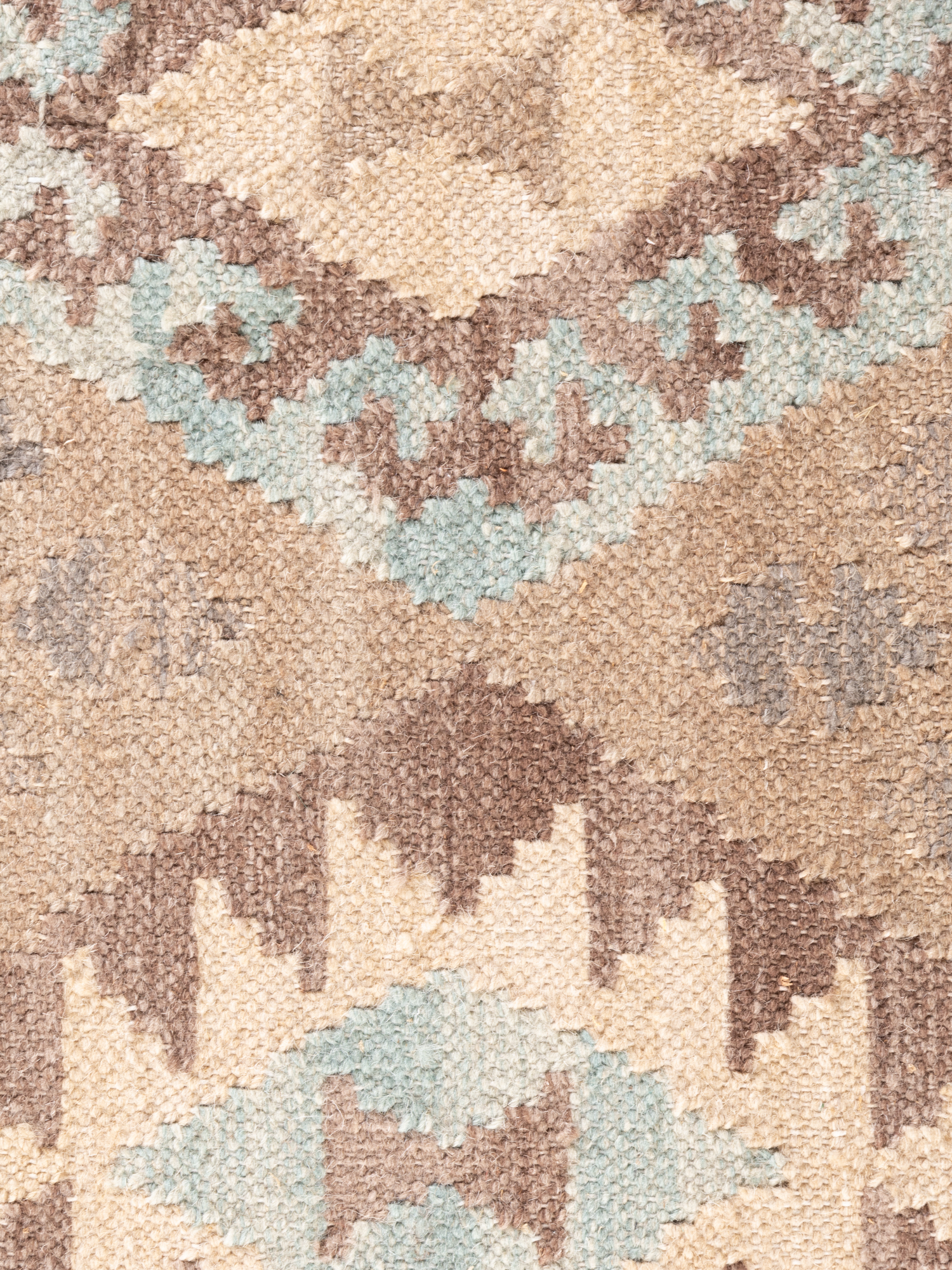 Afghan Kelim Teppich Kamal Dune 6243 Beige Hellblau