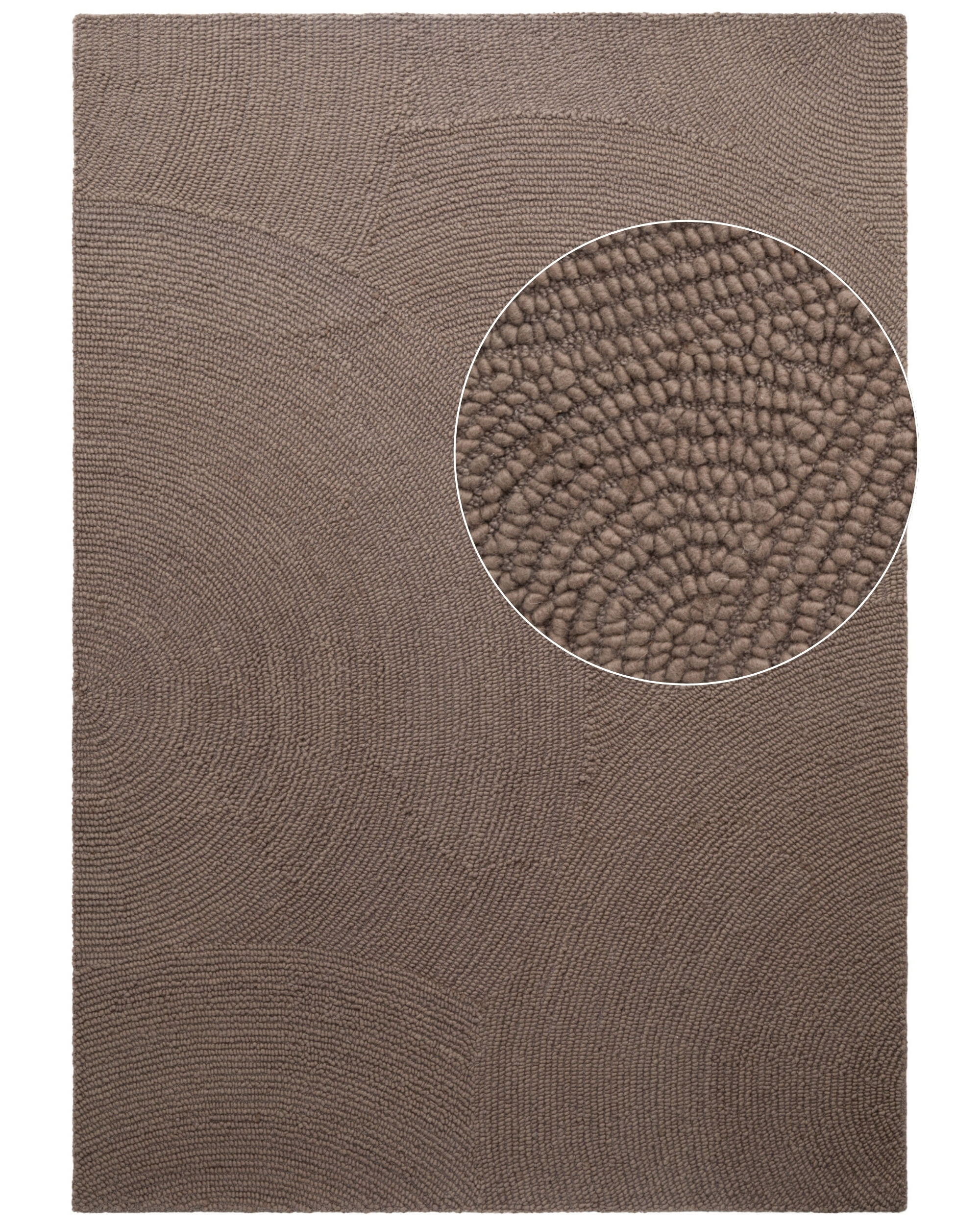 Wollteppich Handgetuftet Eleni 6219 Taupe