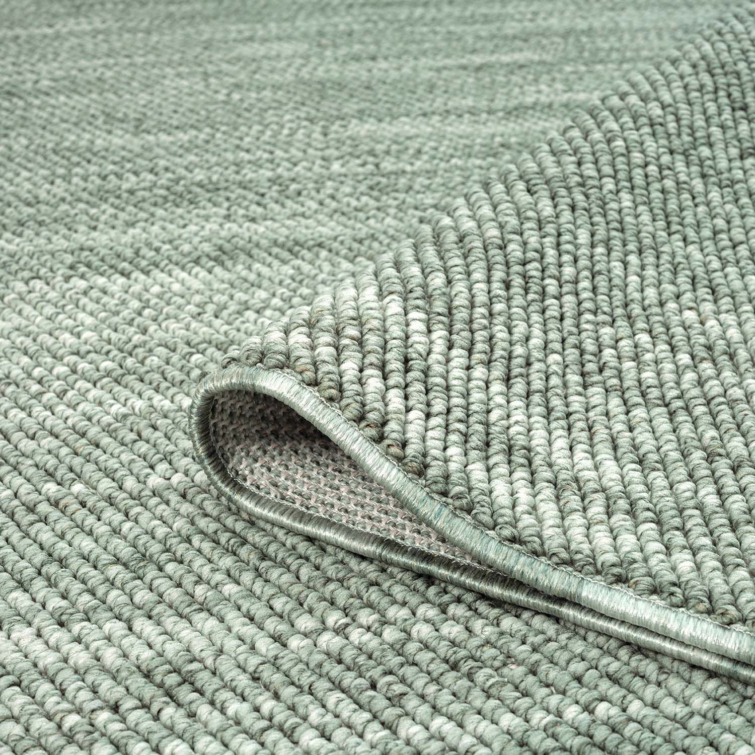 Teppich Wolle Optik Gruen 160x230 4