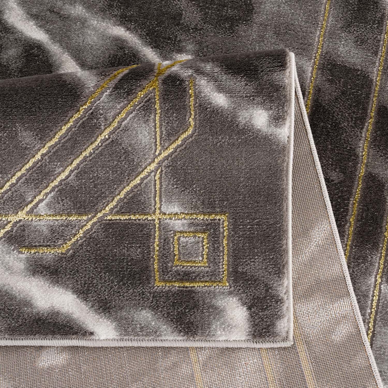 Teppich Modern 7929 Schwarz Gold Detail
