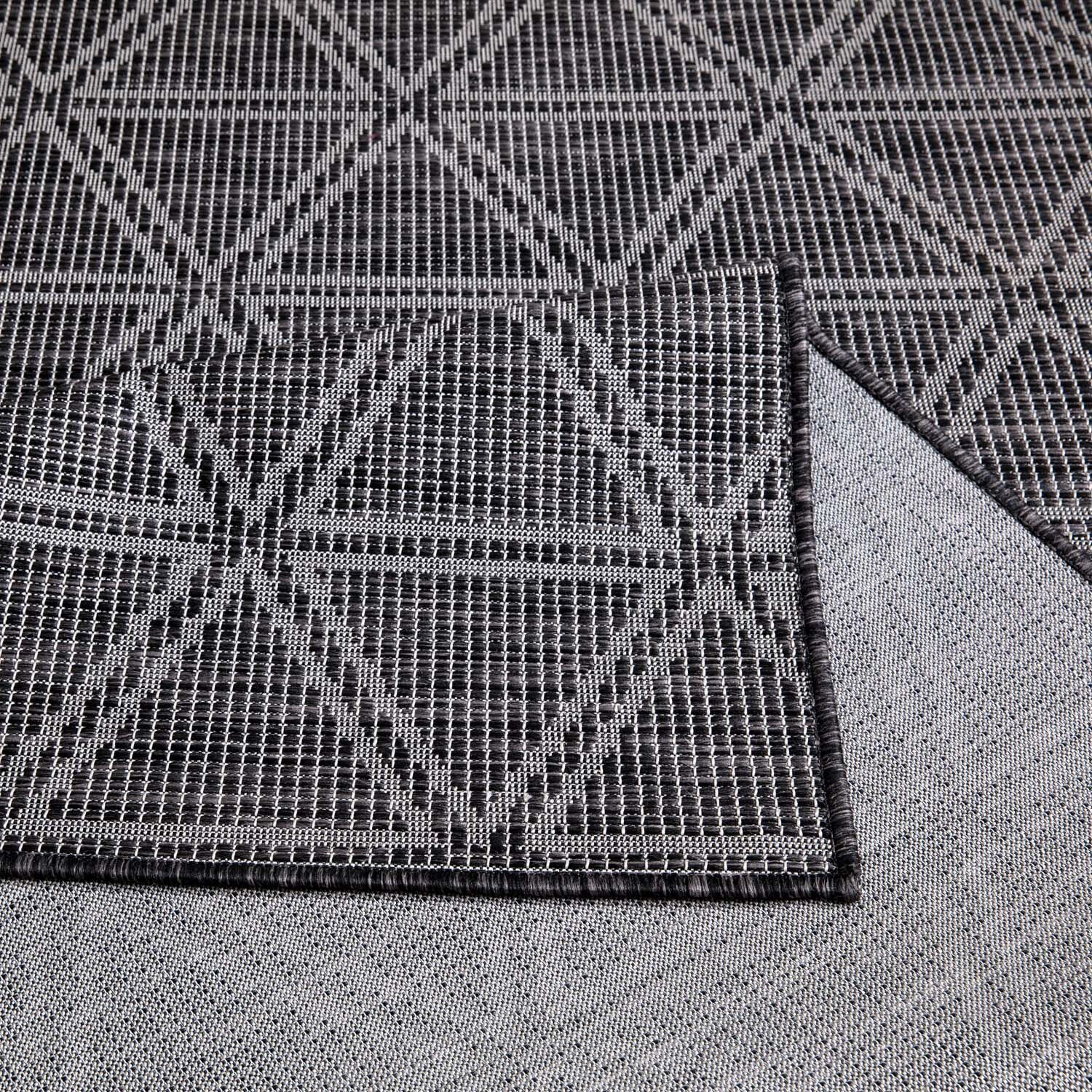 Outdoor Teppich 370 Schwarz 160x230 Detail