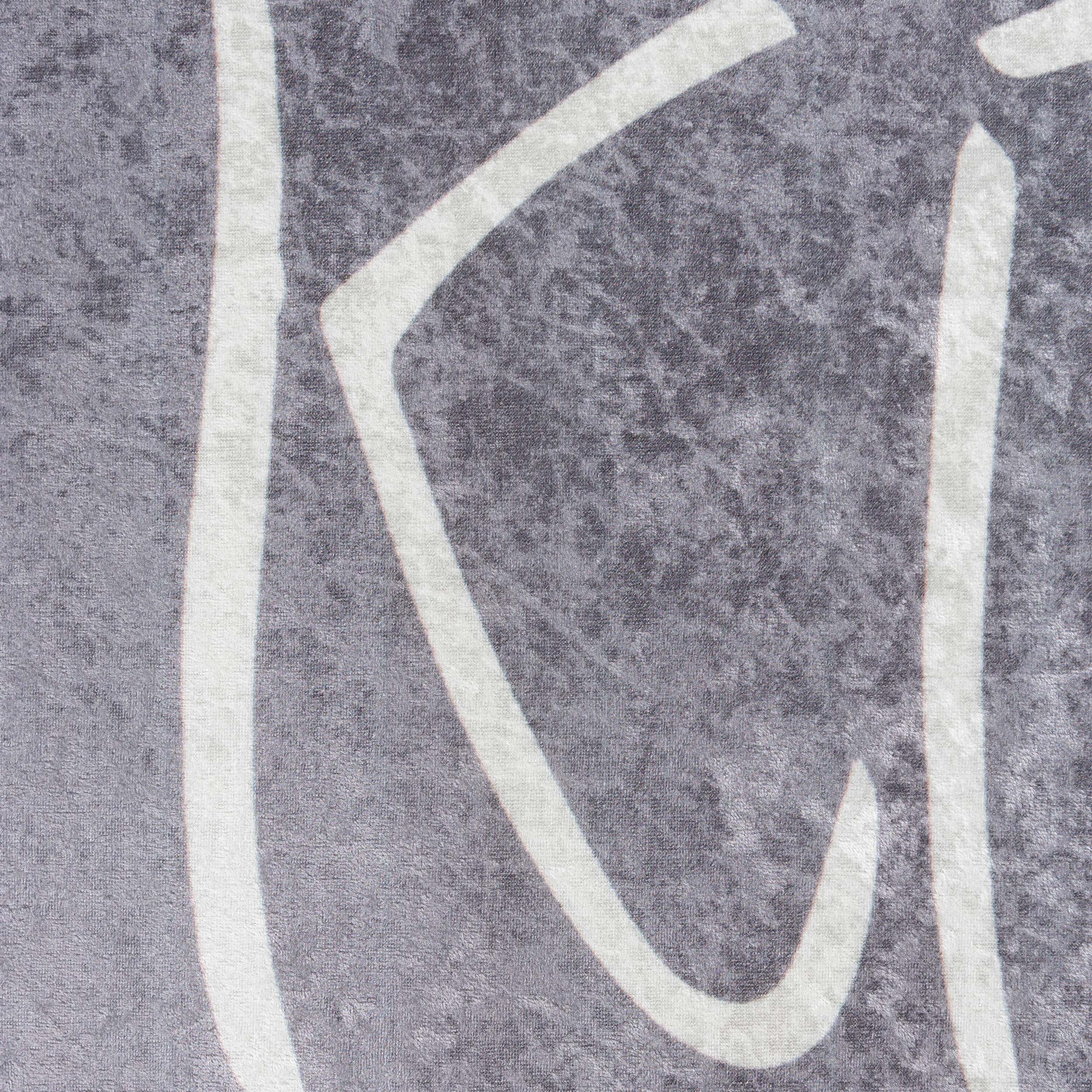 Waschbarer Teppich Rineva 3040 Weiss Yarn
