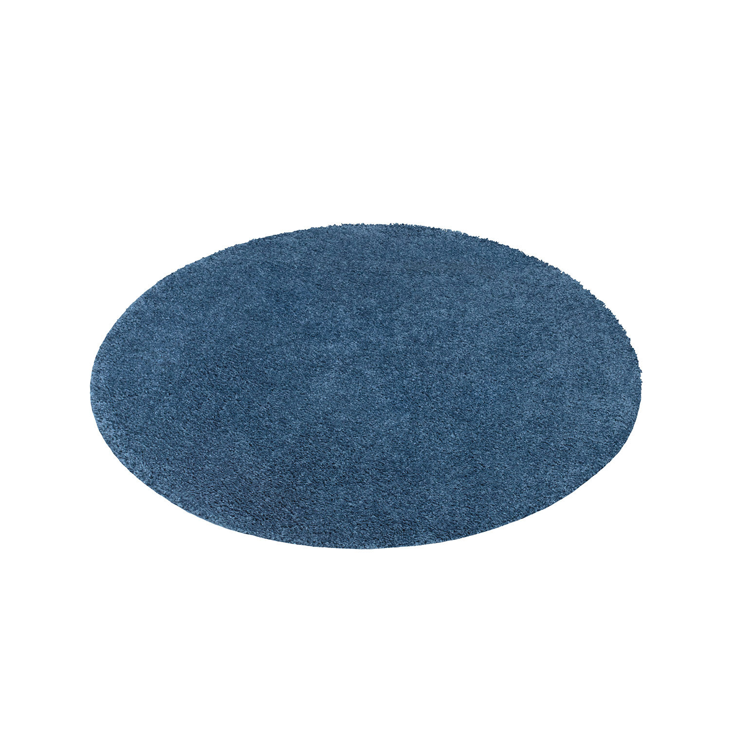 Hochflor Teppich Blau 160x160 3